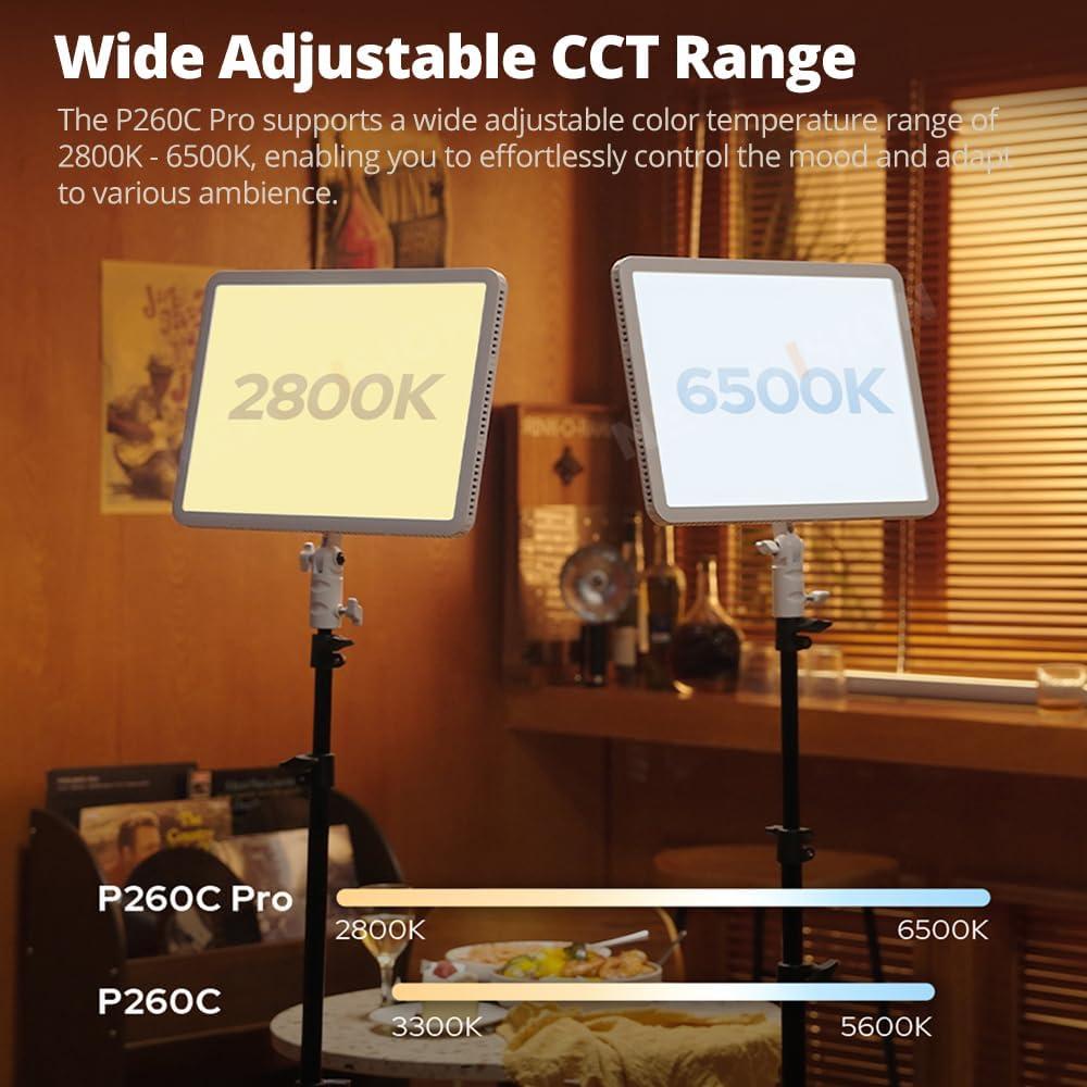 Panel de Luz LED GODOX P260C Pro 45W Bi-Color 2800K-6500K