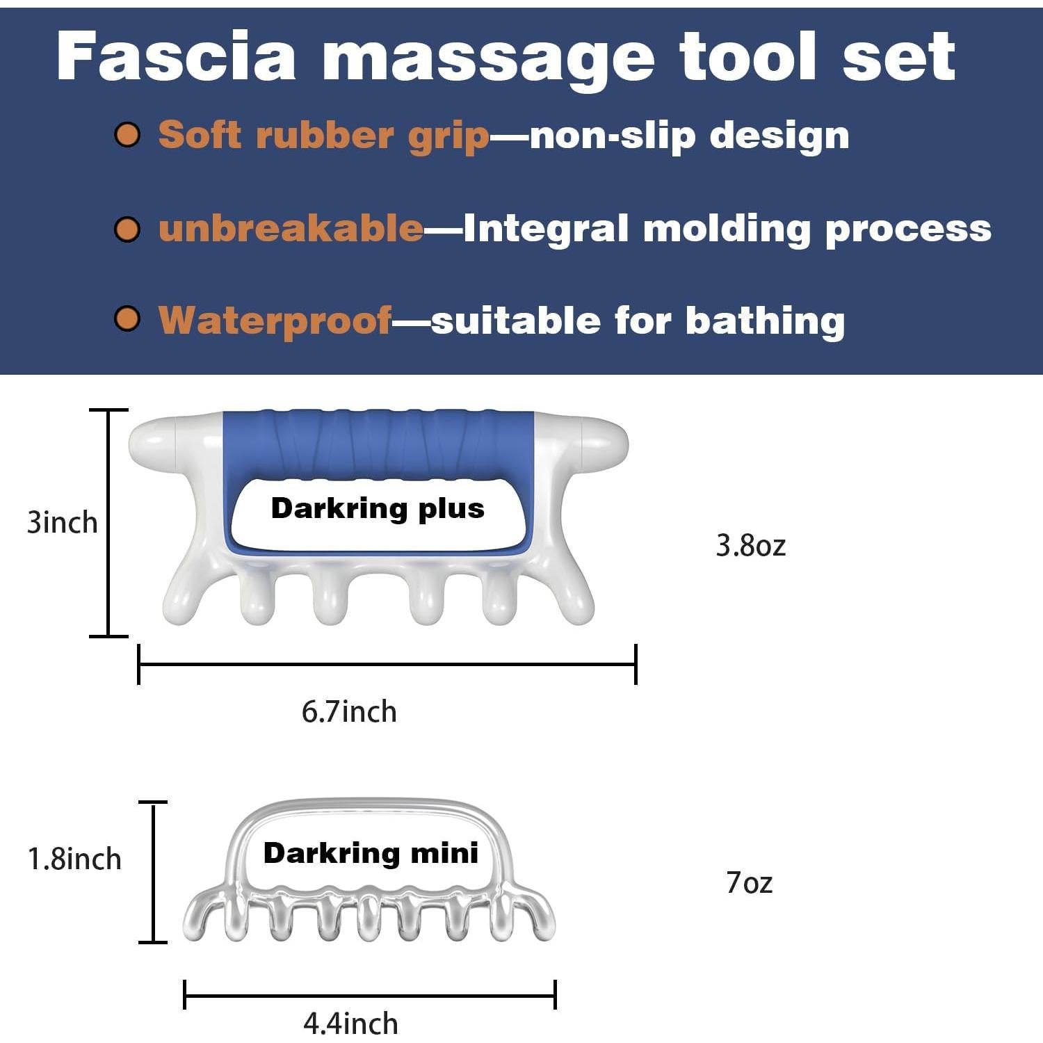 Juego de Masaje Facial DARKRING - Acero Inoxidable y Plástico