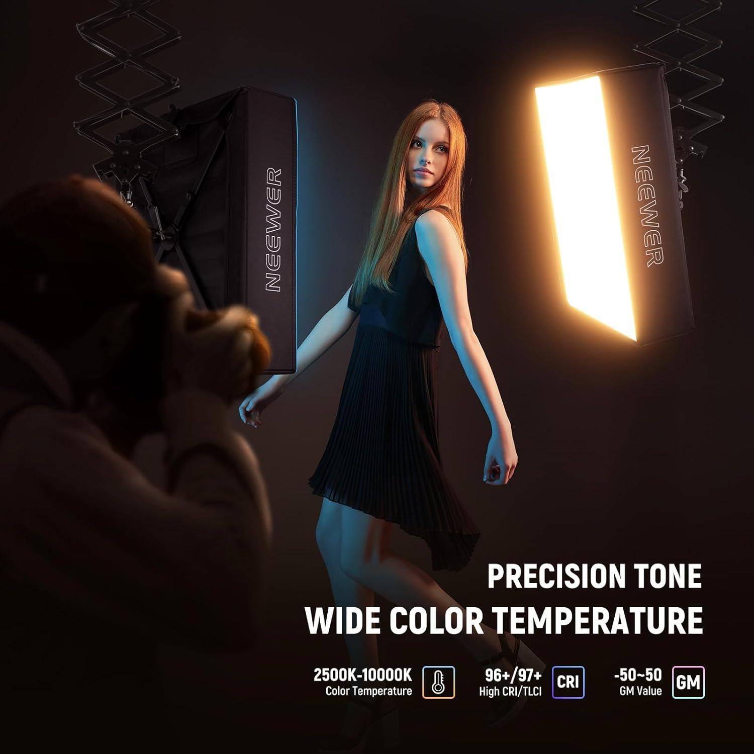 Kit de Luz LED NEEWER 115W RGB con Softbox y Flash 200Ws