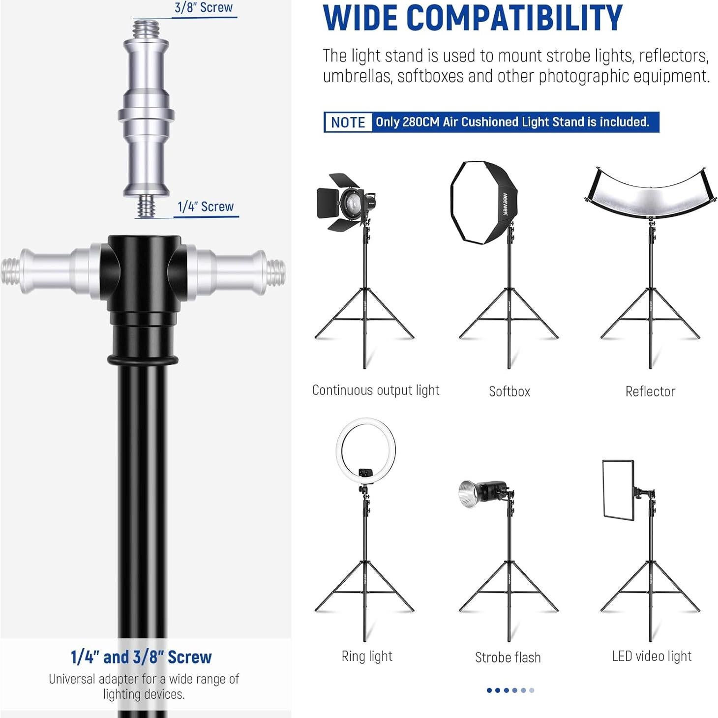 Kit de Iluminación Softbox RGB NEEWER con Bombillas LED 26W