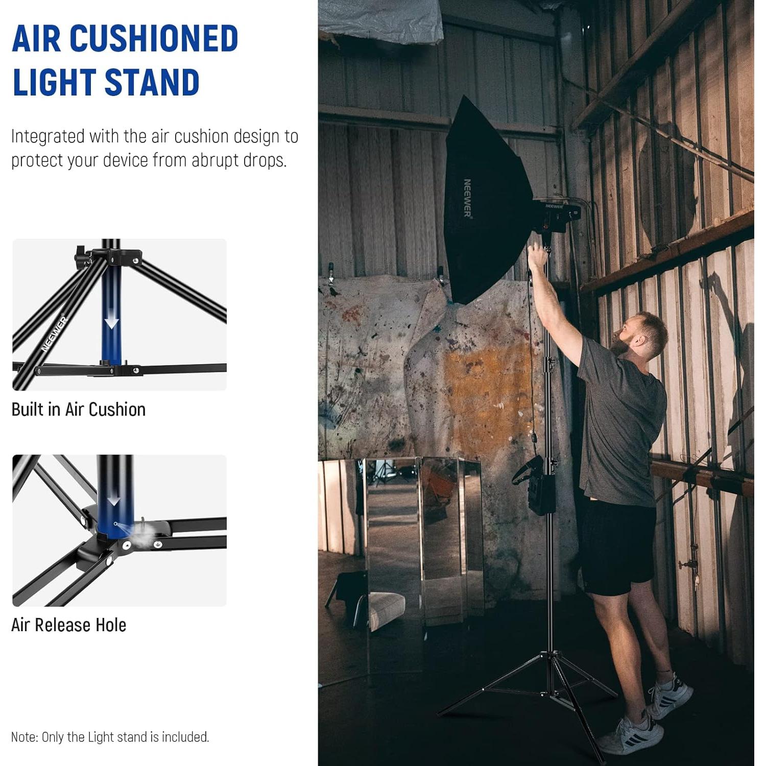 Kit de Iluminación Softbox RGB NEEWER con Bombillas LED 26W