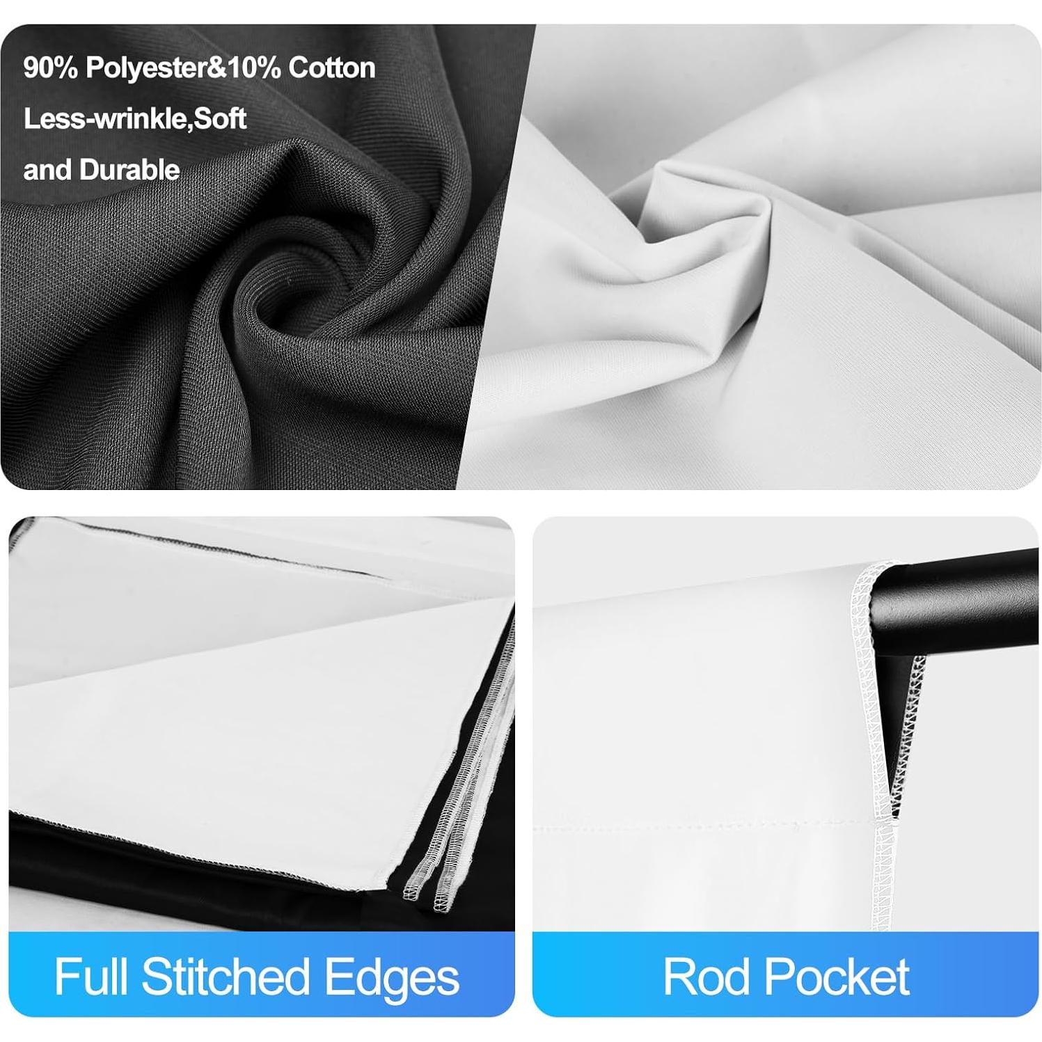 Kit de Fotografía EMART 2-en-1 6.5x10ft con Iluminación 105W