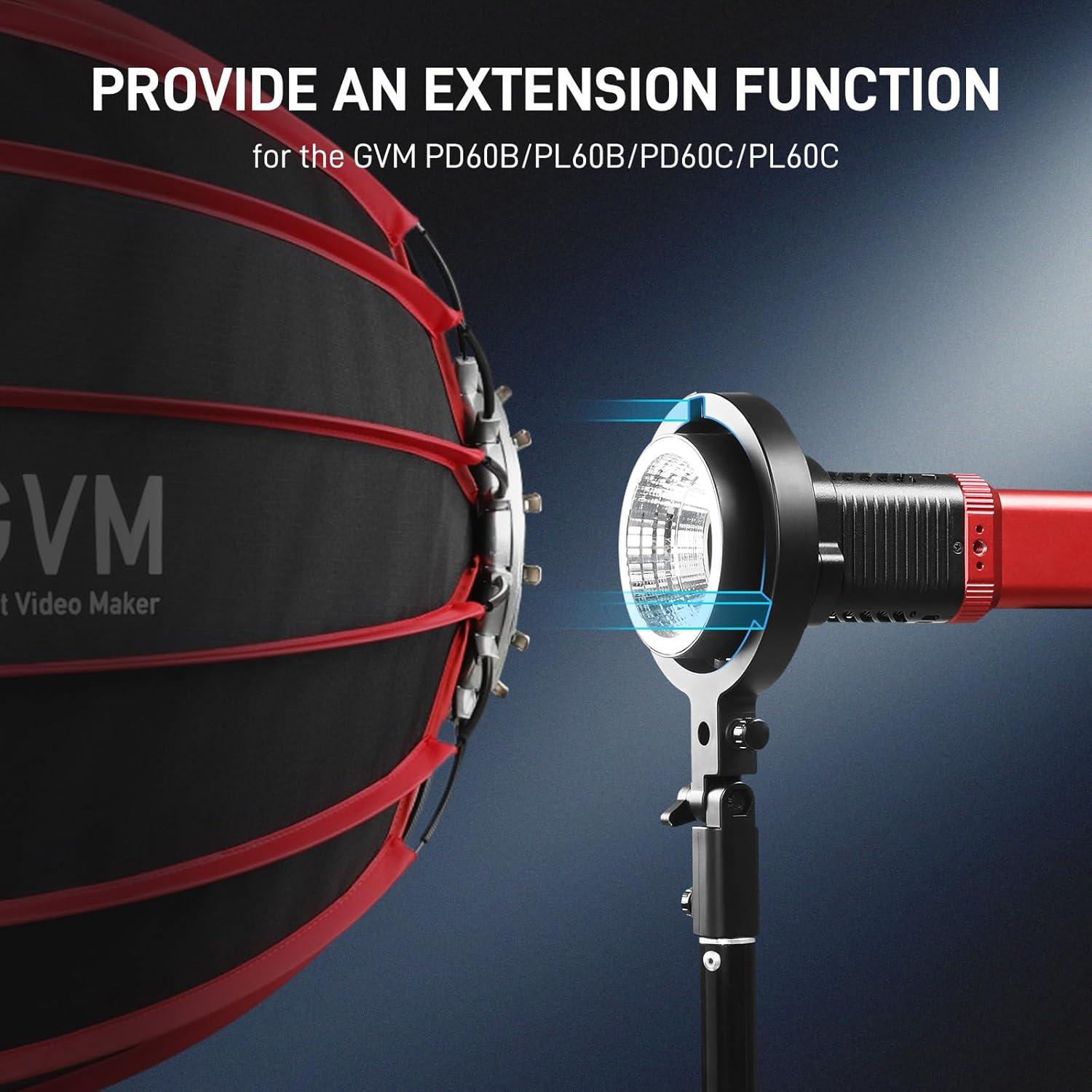 Adaptador de Montura Bowens GVM para Luces PD60B PD60C