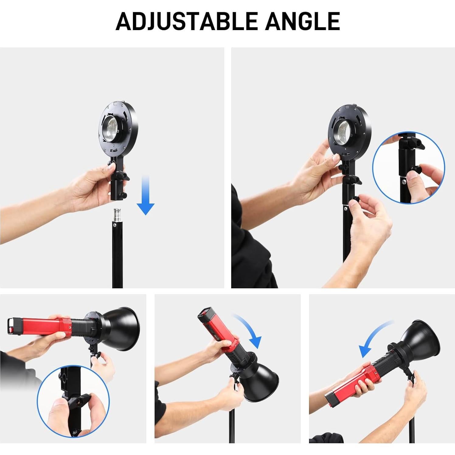 Adaptador de Montura Bowens GVM para Luces PD60B PD60C