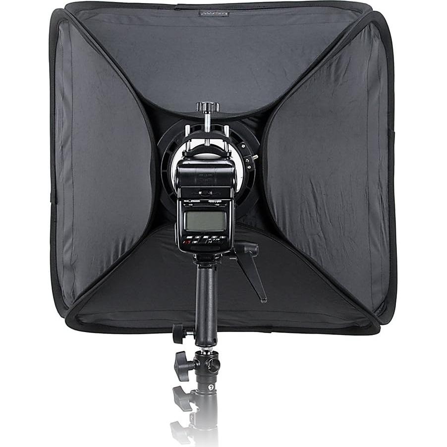 Softbox Plegable Fotodiox 60x60cm con Soporte para Flash