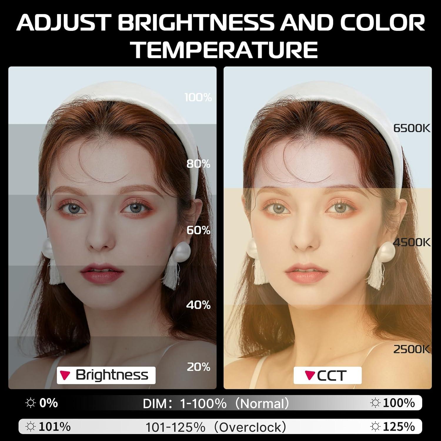 Luz LED Portátil ULANZI 40W Pro con Batería 3400mAh y Temperatura de Color Ajustable