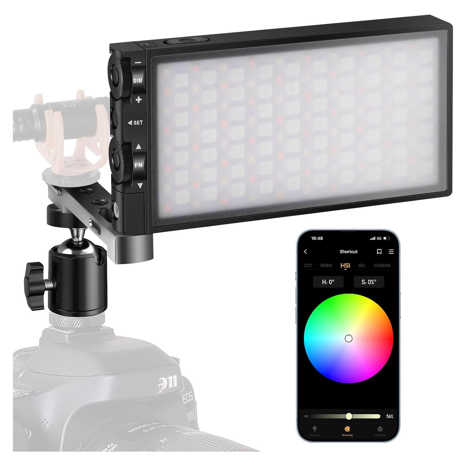 Luz de Video RGB PIXEL G1s LED 12W Recargable 2500-8500K