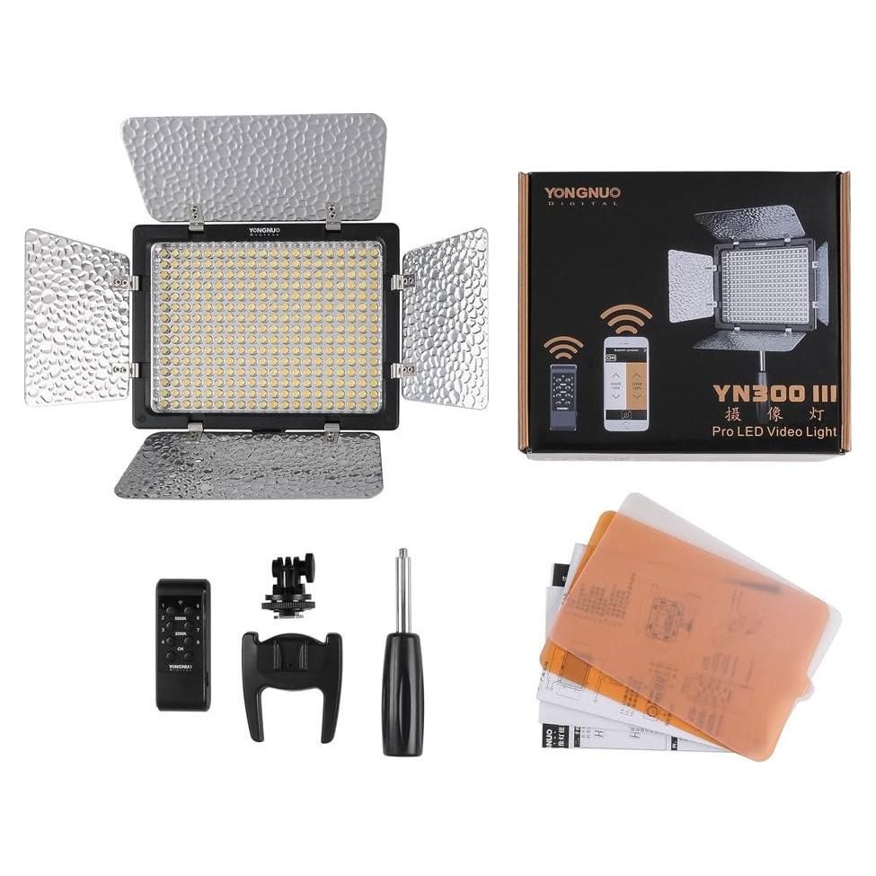 YONGNUO YN300 III Luz LED Video 5600K Brillo Ajustable