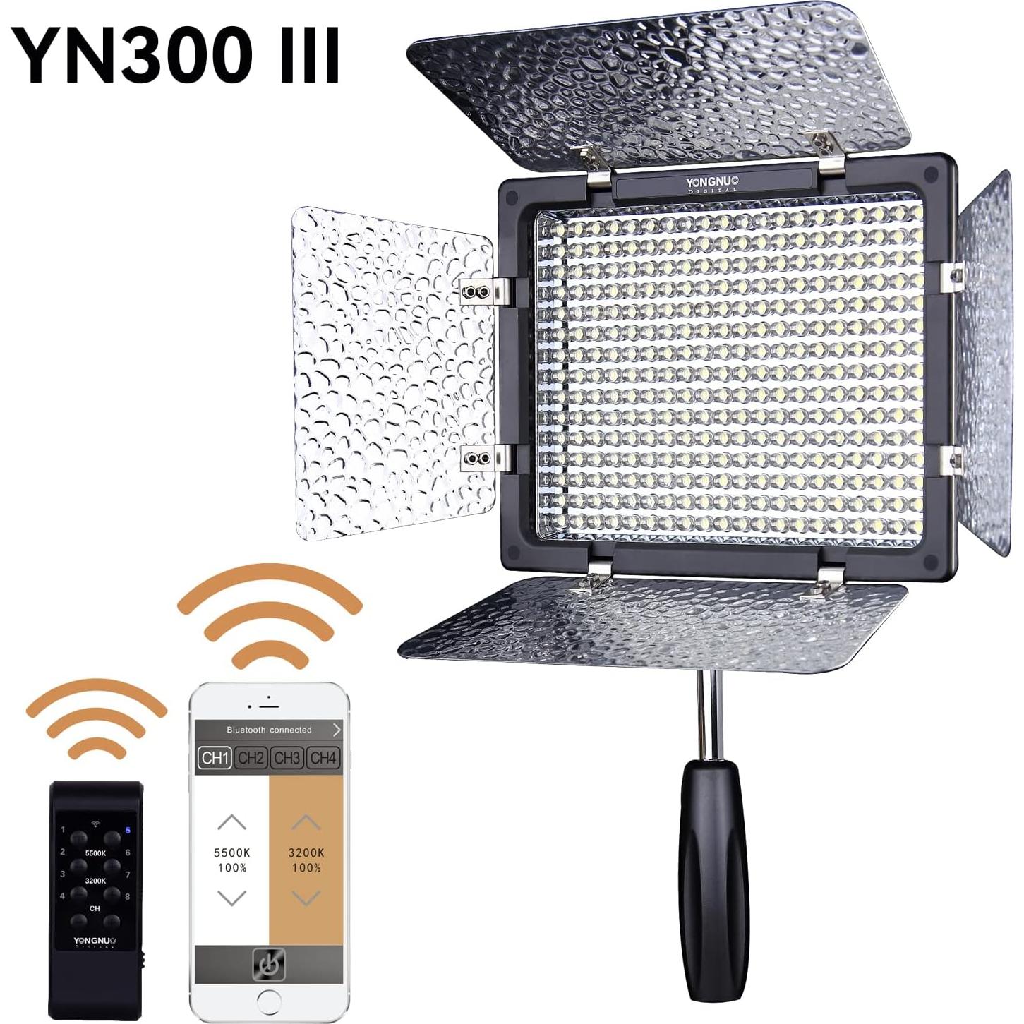 YONGNUO YN300 III Luz LED Video 5600K Brillo Ajustable