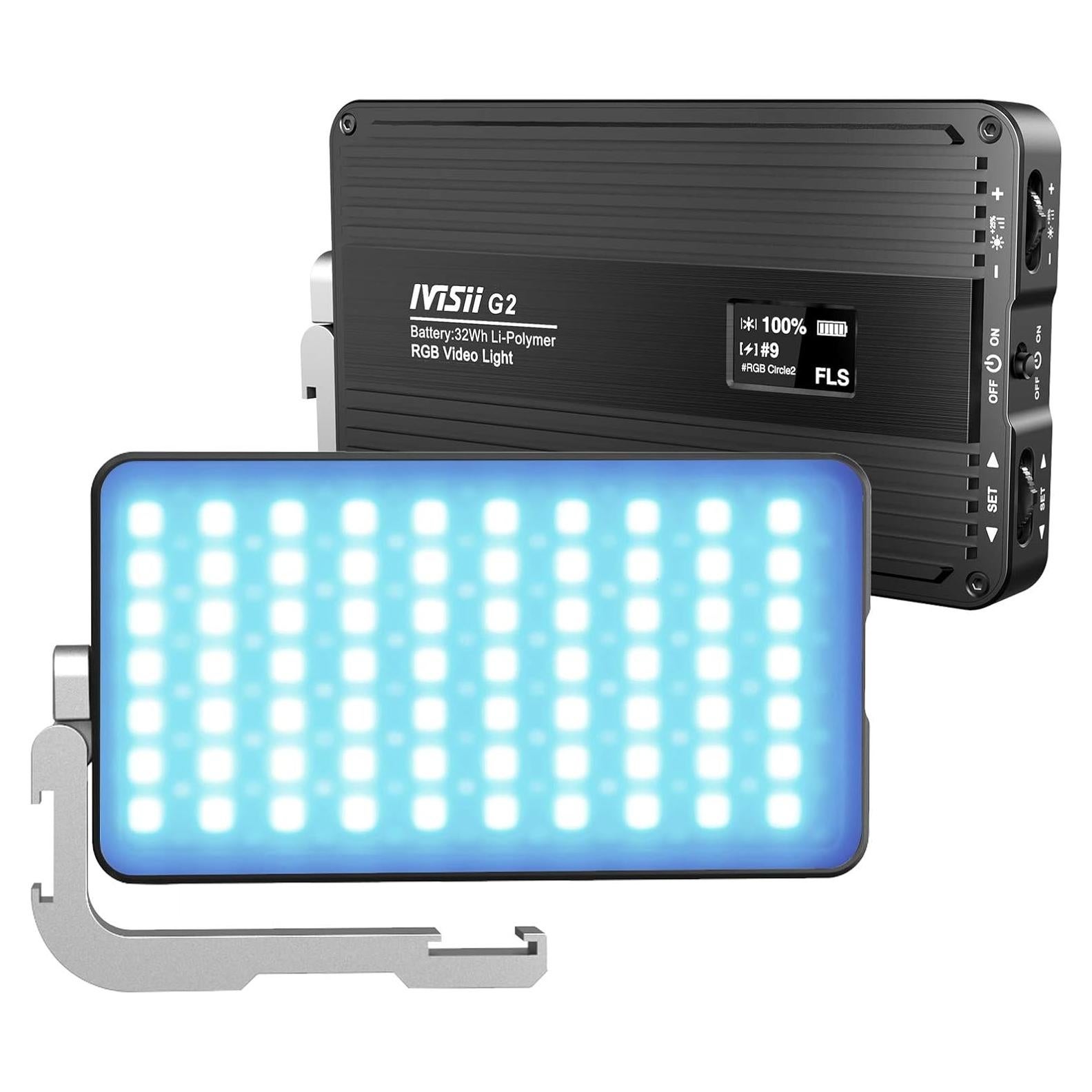 Luz Portátil LED RGB IVISII G2 12W Batería 4300mAh