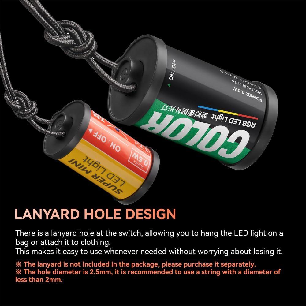 Mini Luz LED RGB TTArtisan 400-750nm Recargable para Fotografía