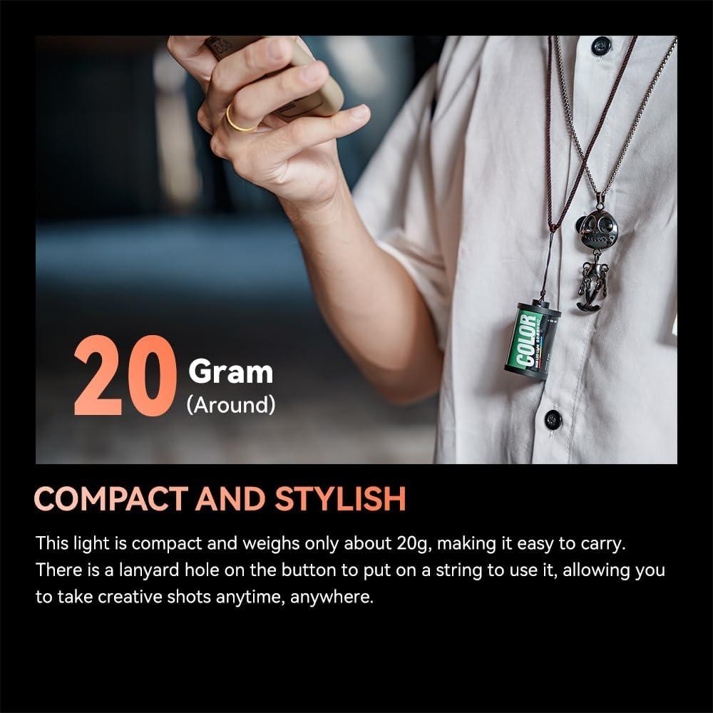 Mini Luz LED RGB TTArtisan 400-750nm Recargable para Fotografía