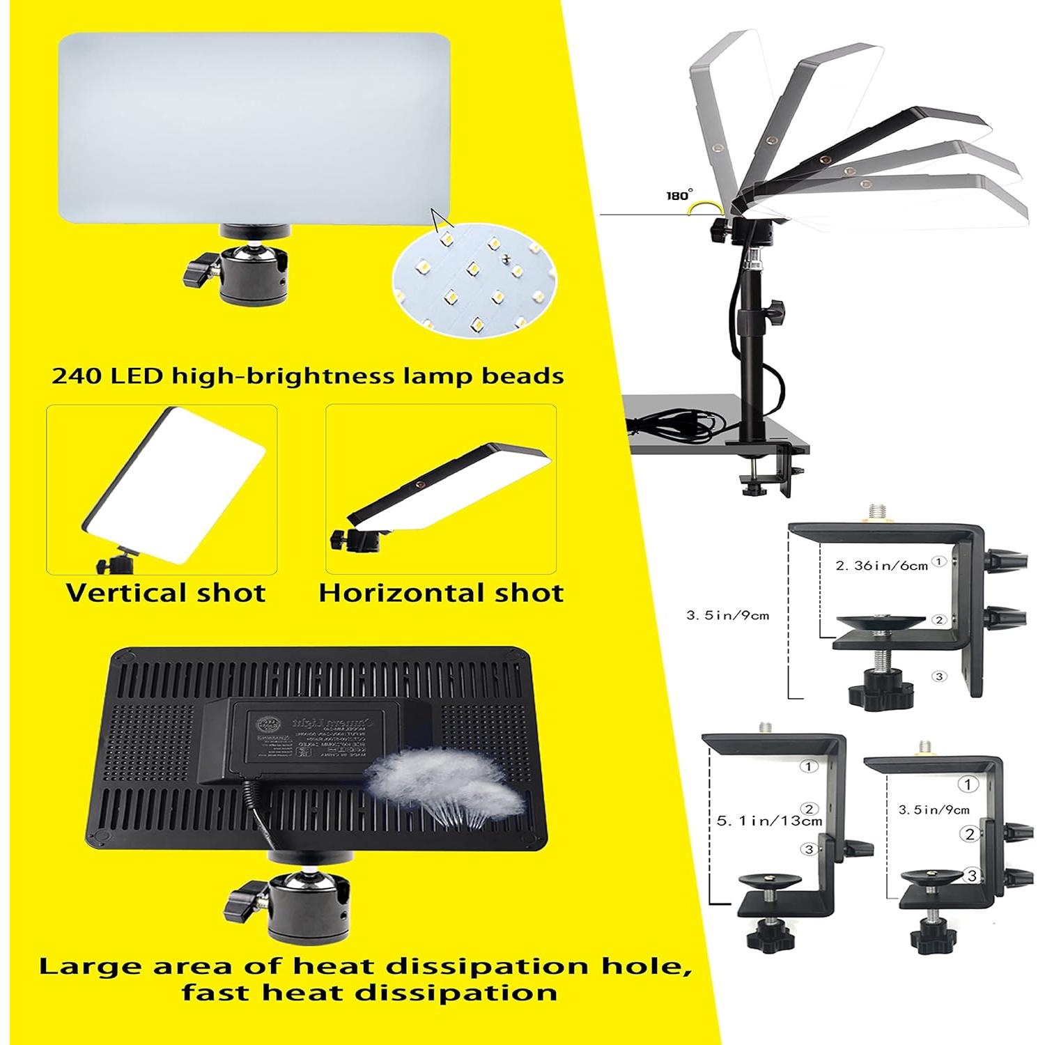 Luz de Video LED Bi-Color YunDZ 2700K-5700K Regulable