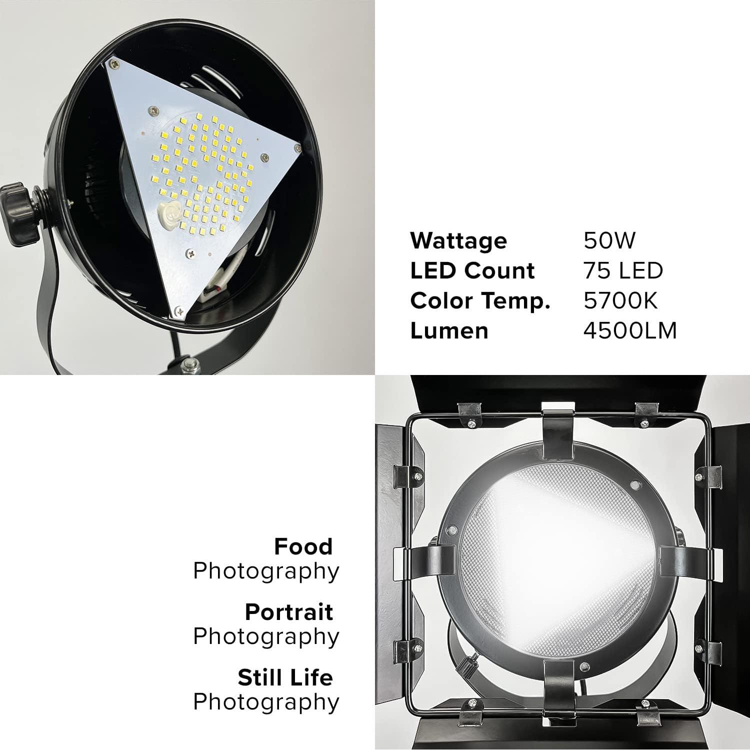 Luz Continua LED Julius Studio 50W 4500 Lúmenes 5700K