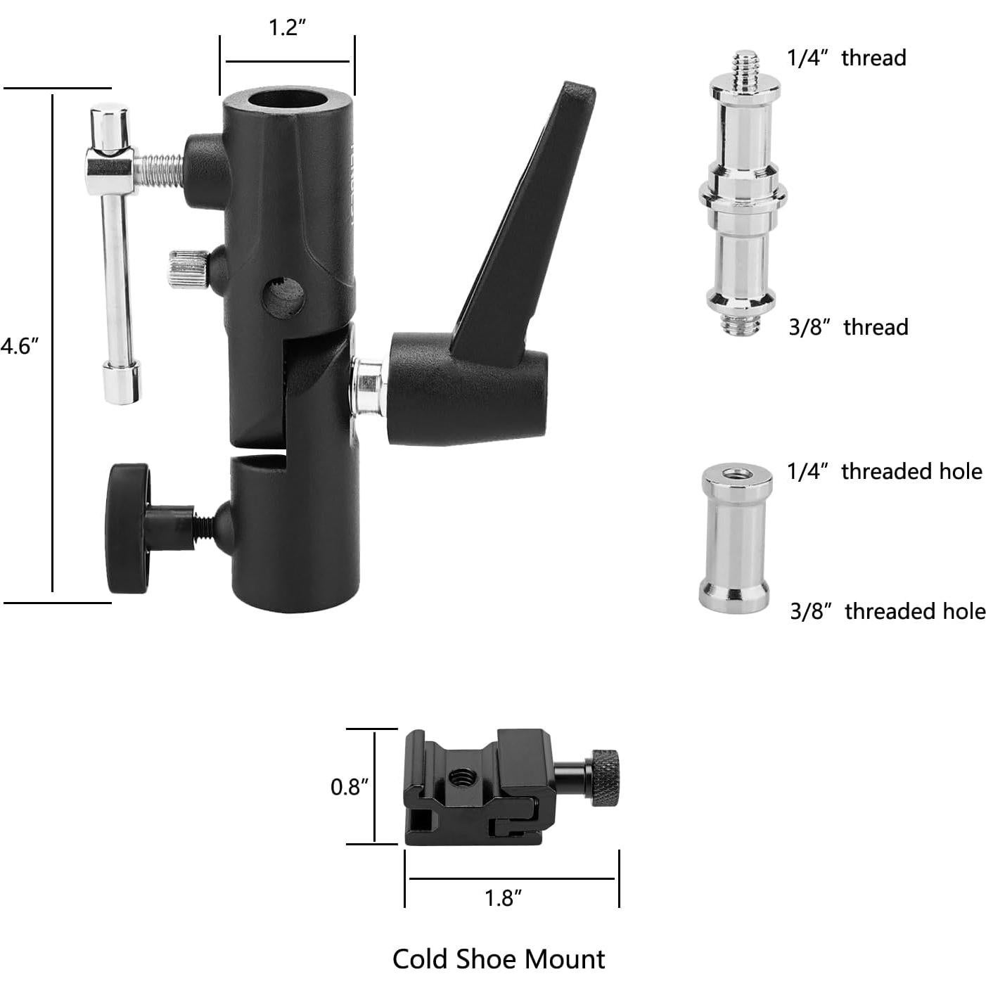 Soporte de Flash de Cámara TENBEST con Montaje de Zapata Fría