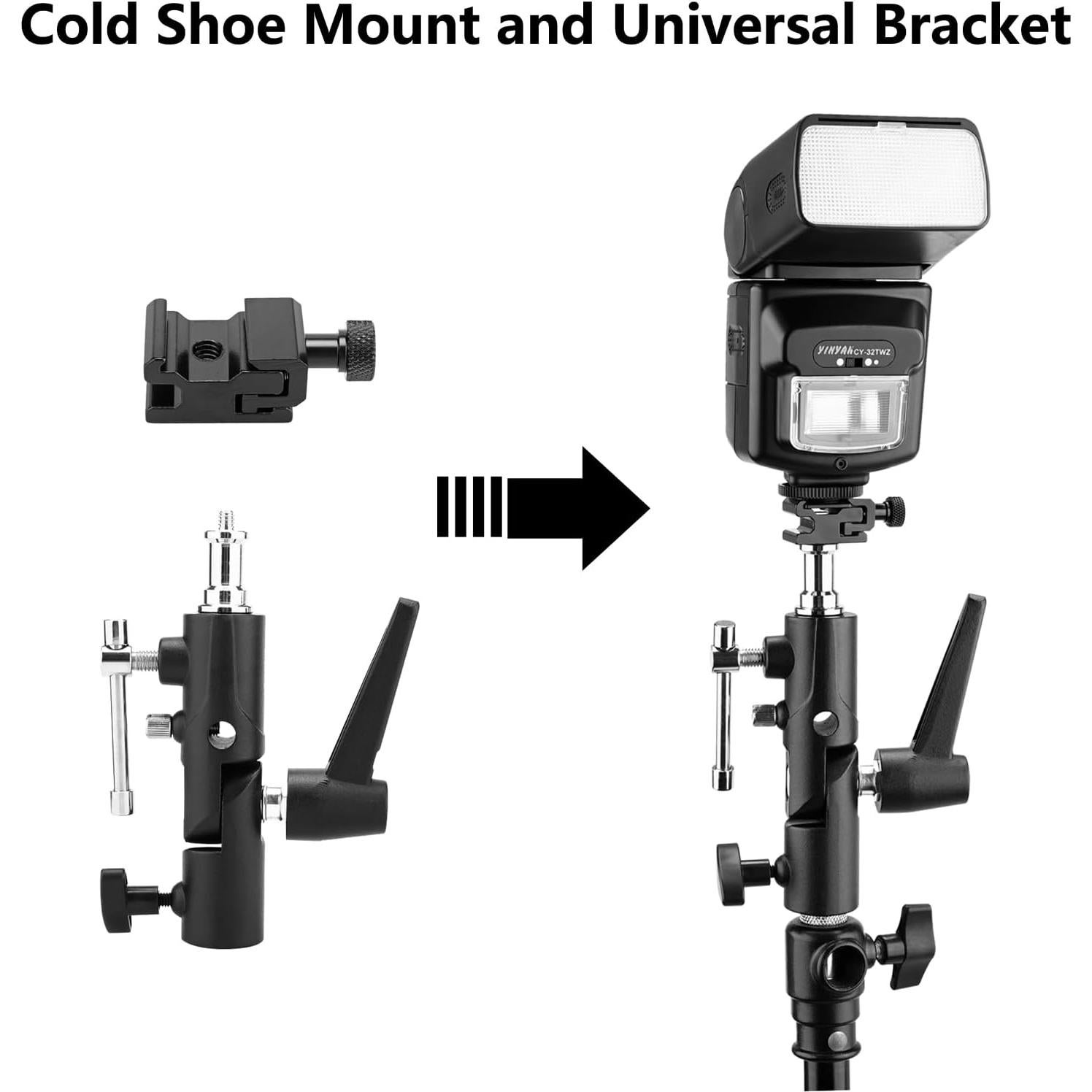Soporte de Flash de Cámara TENBEST con Montaje de Zapata Fría