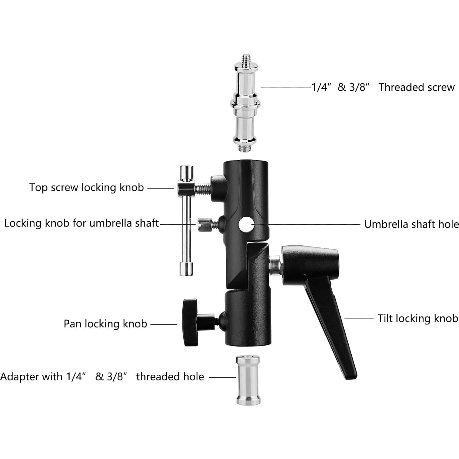 Soporte de Flash de Cámara TENBEST con Montaje de Zapata Fría