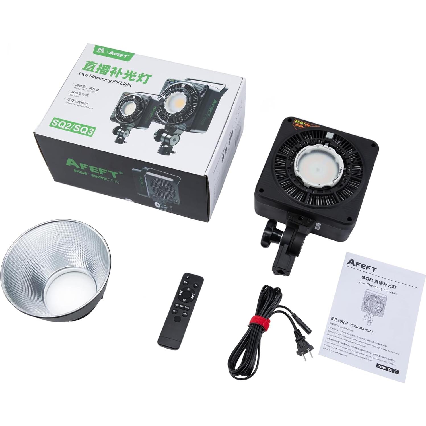 Luz LED Bi-Color AFEFT 250W Ajustable 3000-10000K CRI>97