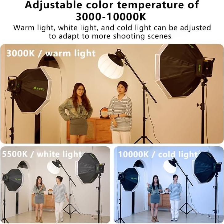 Luz LED Bi-Color AFEFT 250W Ajustable 3000-10000K CRI>97