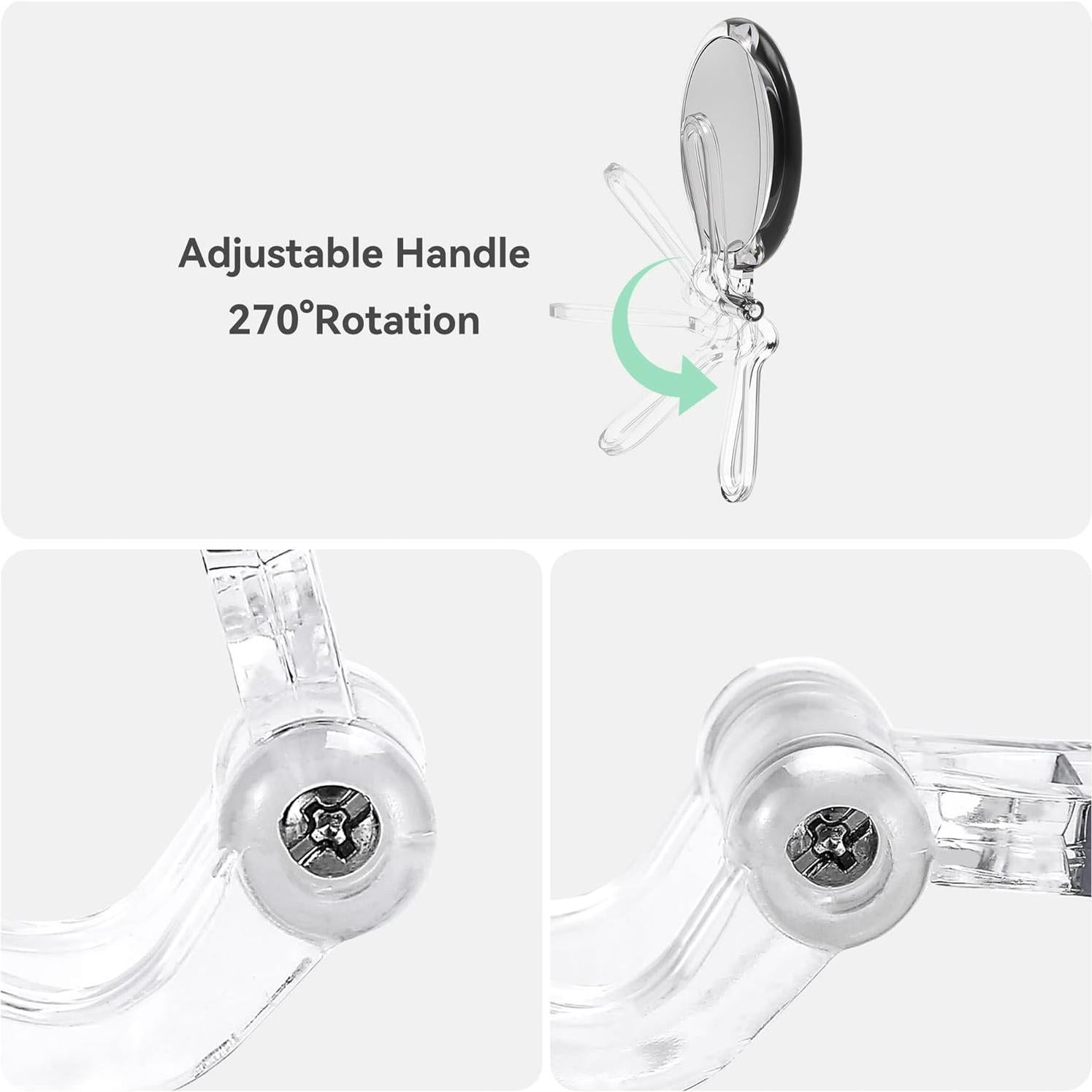 B Beauty Planet 30X Magnifying Mirror for Travel with Handle, Double-Sided 1X/30X Magnification Hand Mirror for Makeup,Travel Mirror for Desk 5 Inches