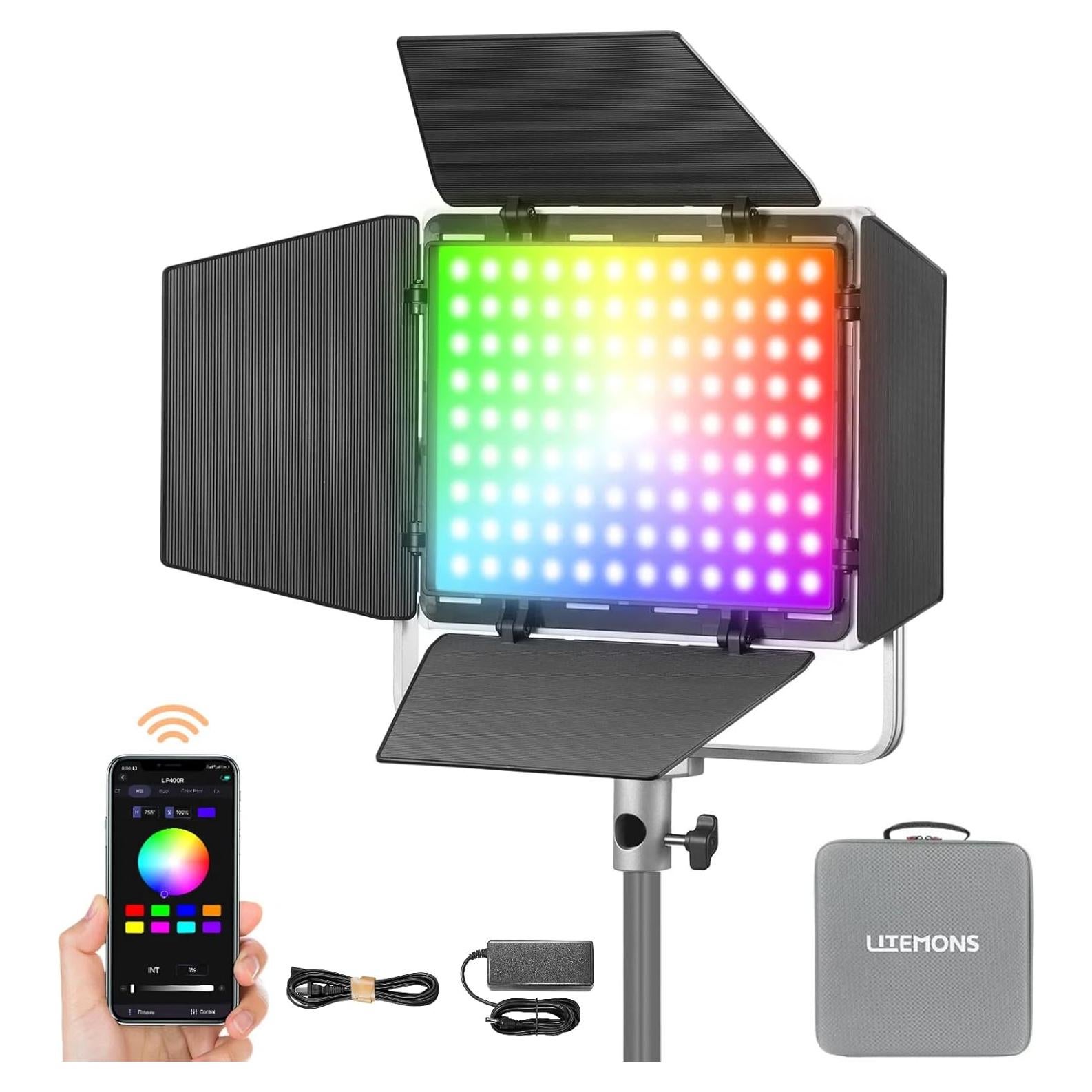Luz LED RGB Godox LP400R 36W 1800K-10000K 6480Lux
