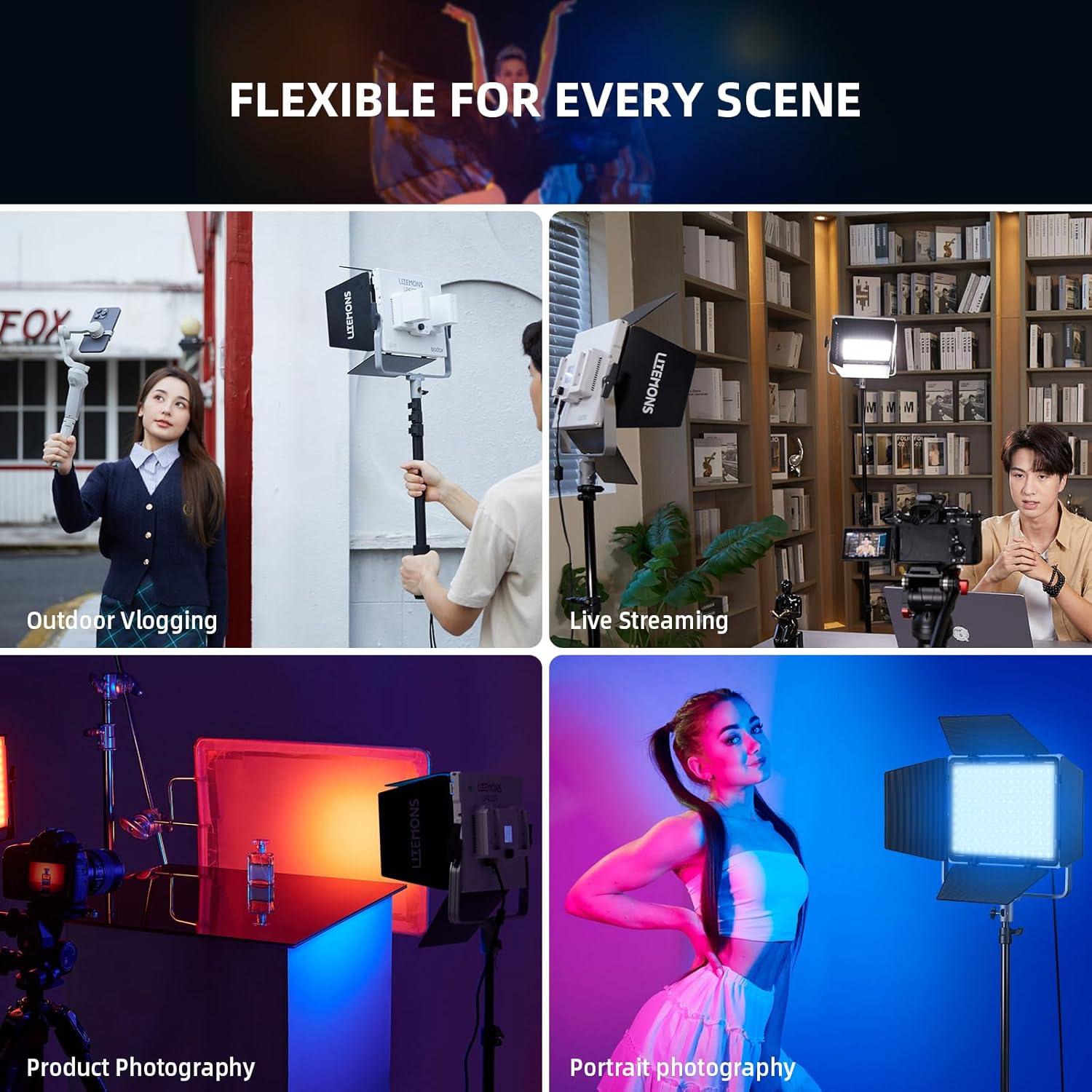 Luz LED RGB Godox LP400R 36W 1800K-10000K 6480Lux