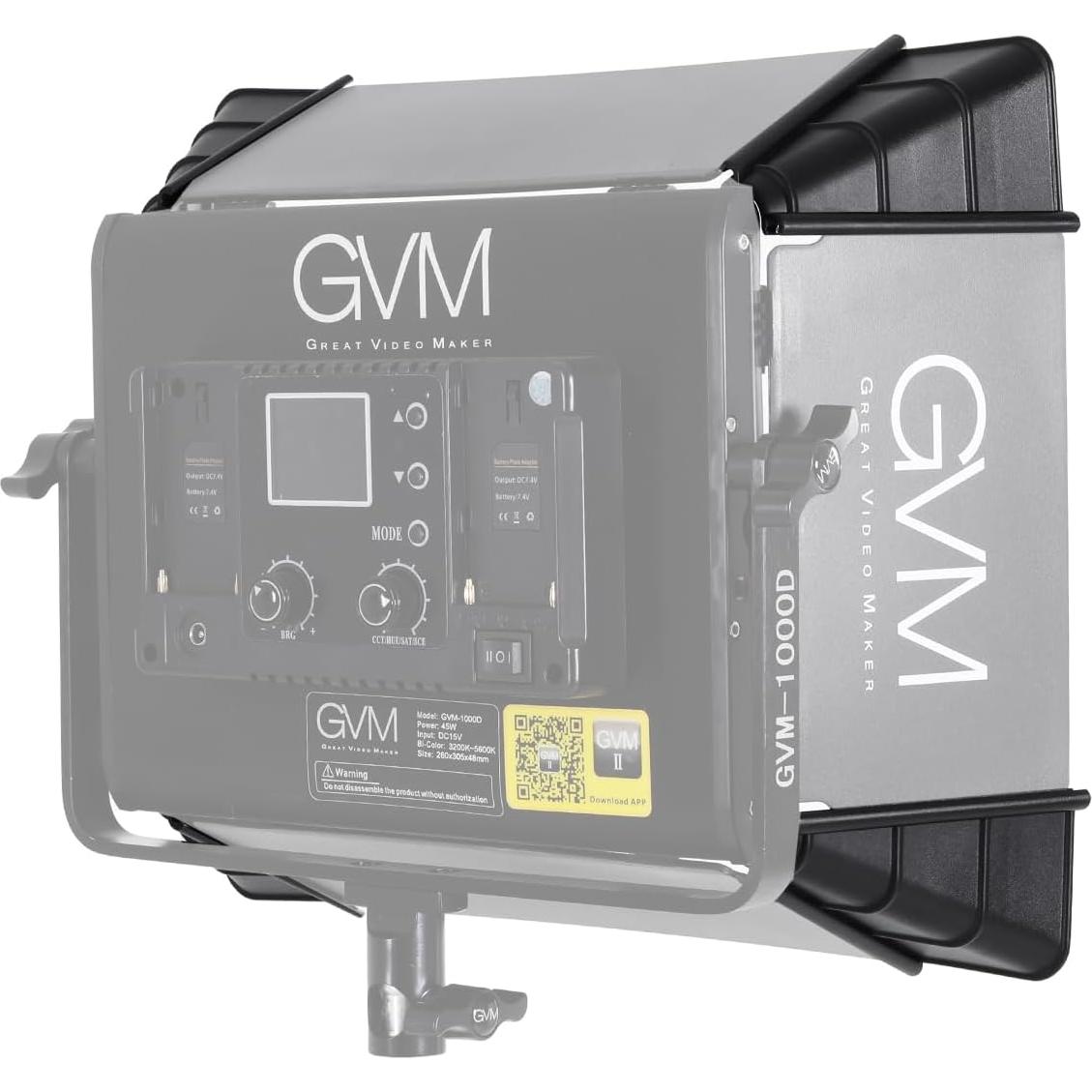 Difusor Softbox Plegable GVM 700 para Luz de Video RGB