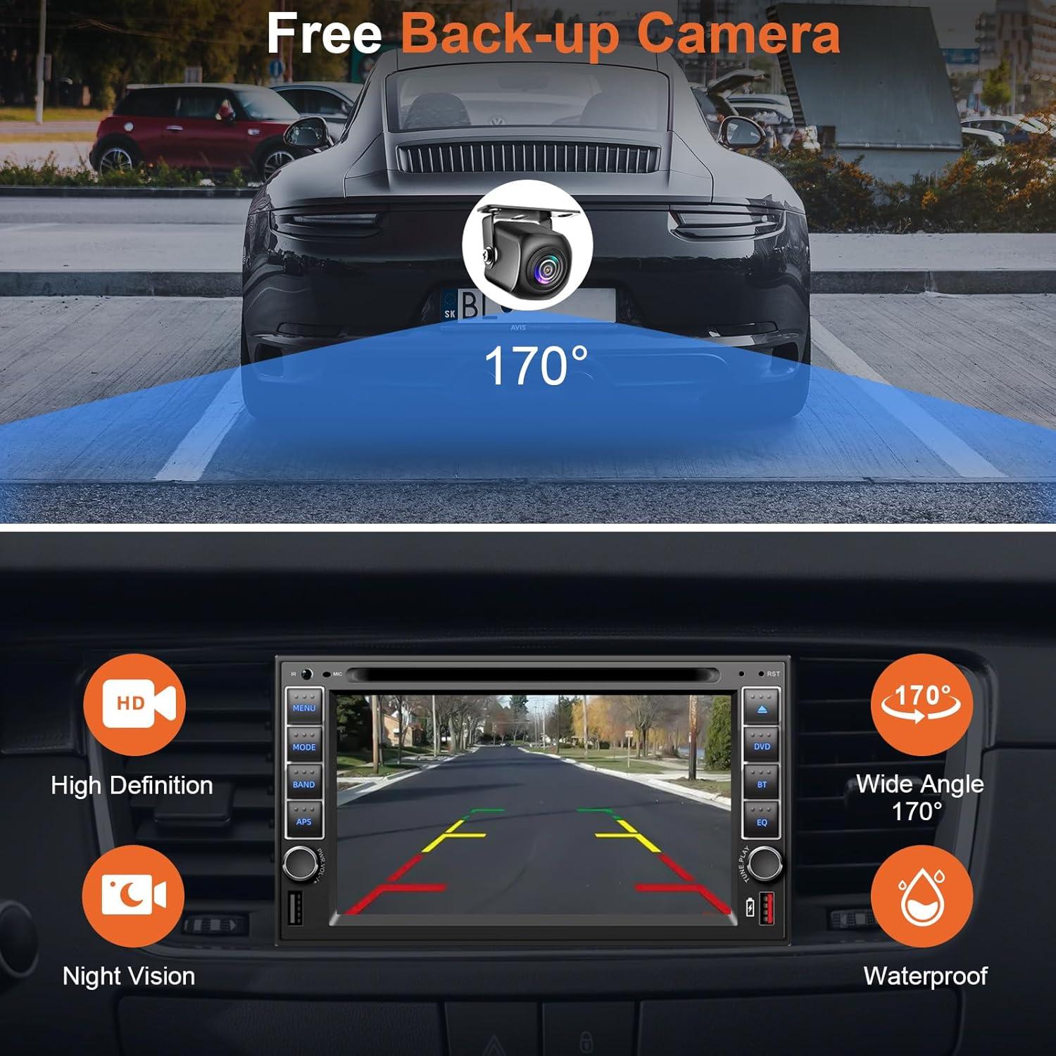 Estéreo de Coche Doble Din Inexaccessories 7" Bluetooth Carplay
