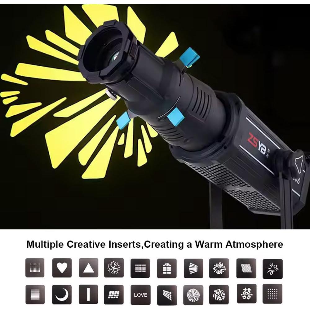 Kit Snoot Óptico BAFONGCINE con Lente 36° y 20 Gobos