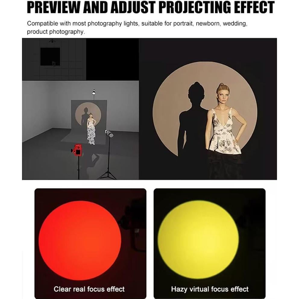 Kit Snoot Óptico BAFONGCINE con Lente 36° y 20 Gobos