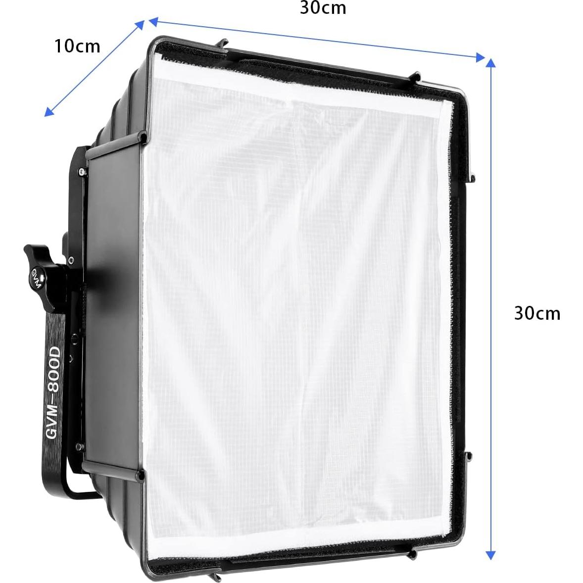Softbox LED GVM para 800D/560AS/480LS, Difusor Plegable 28x28cm