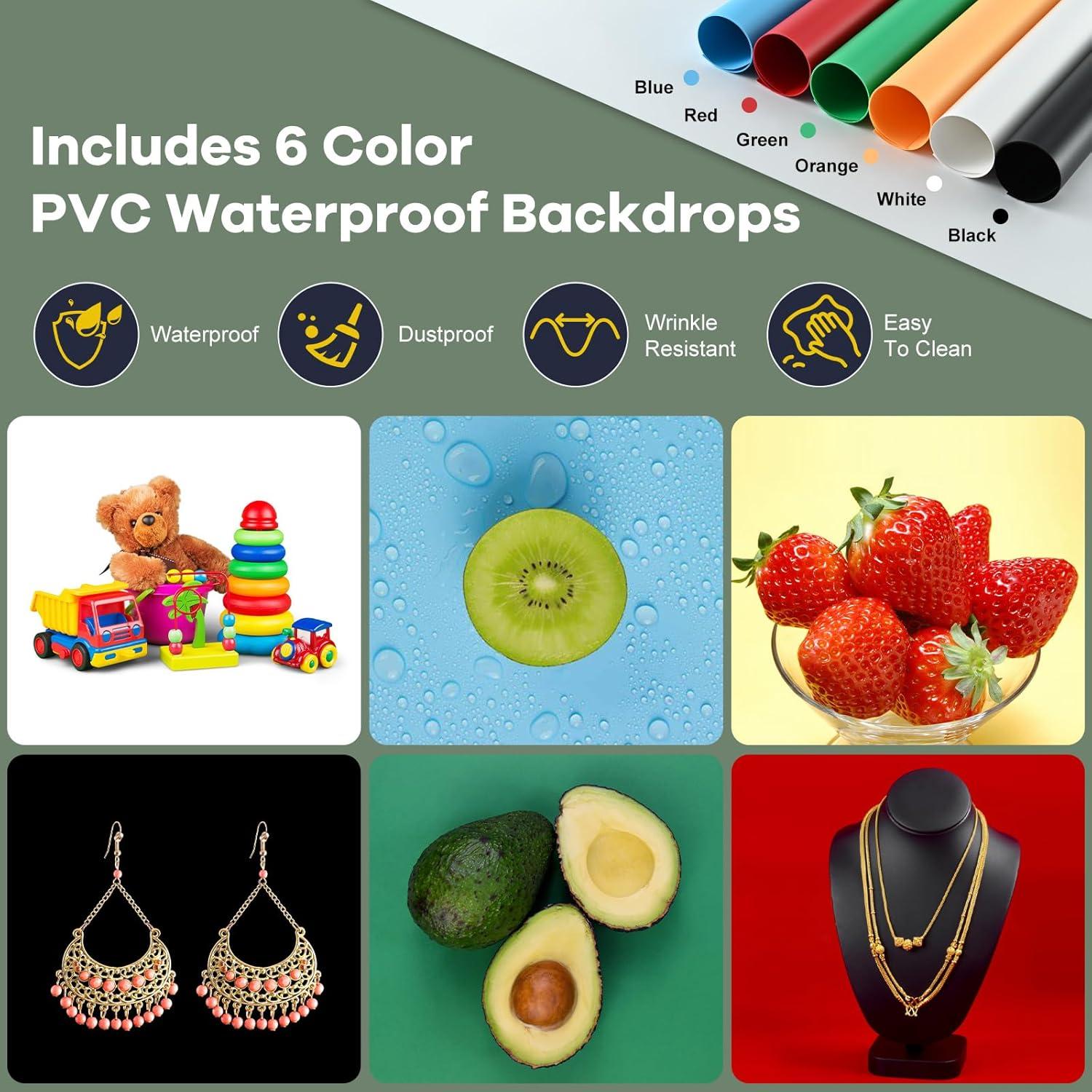 Caja de Luz de Estudio Fotográfico Lightdow 40x30cm LED 120 luces