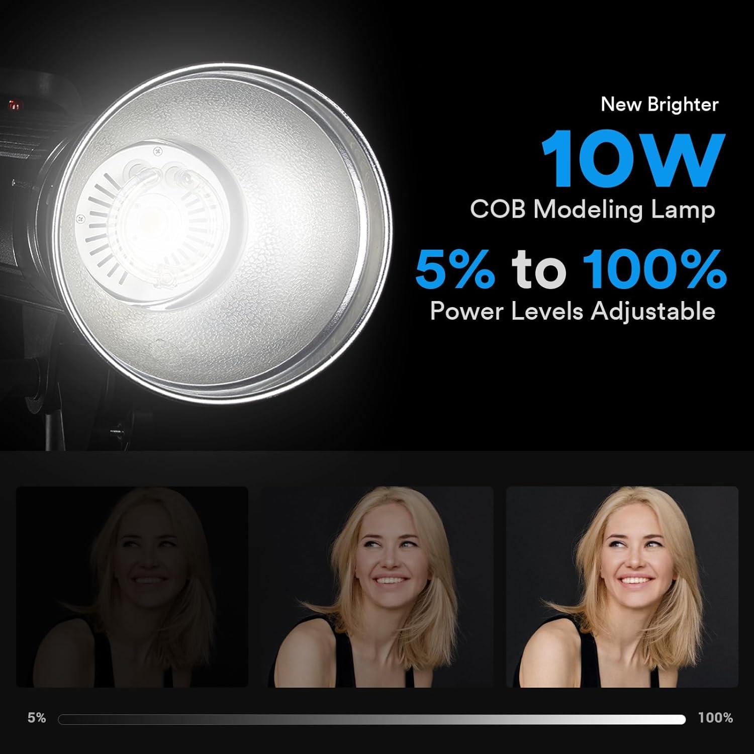 Flash Estroboscópico GODOX SK400II-V 400Ws Montura Bowens