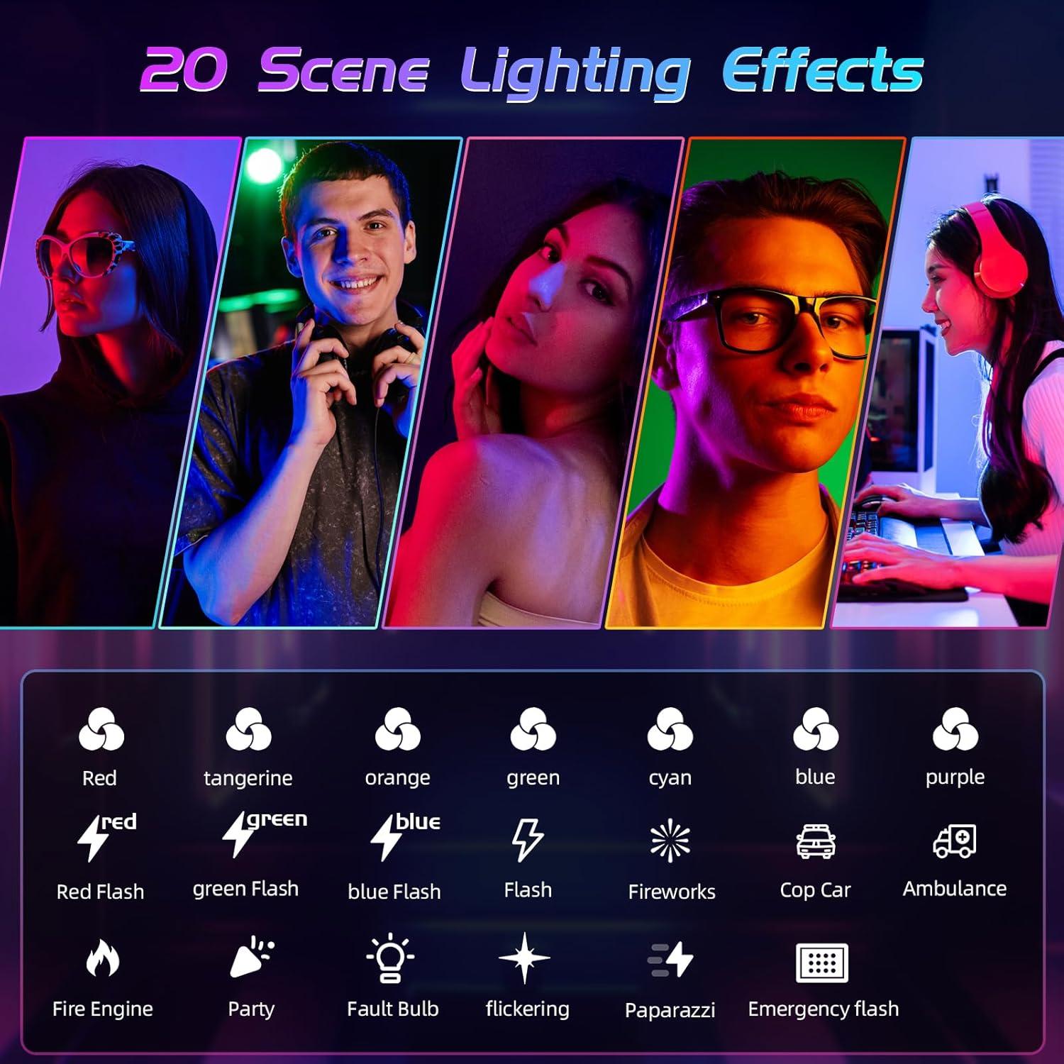 Luz Selfie RGB BANSINE D6-RGB Recargable 2500K-6500K