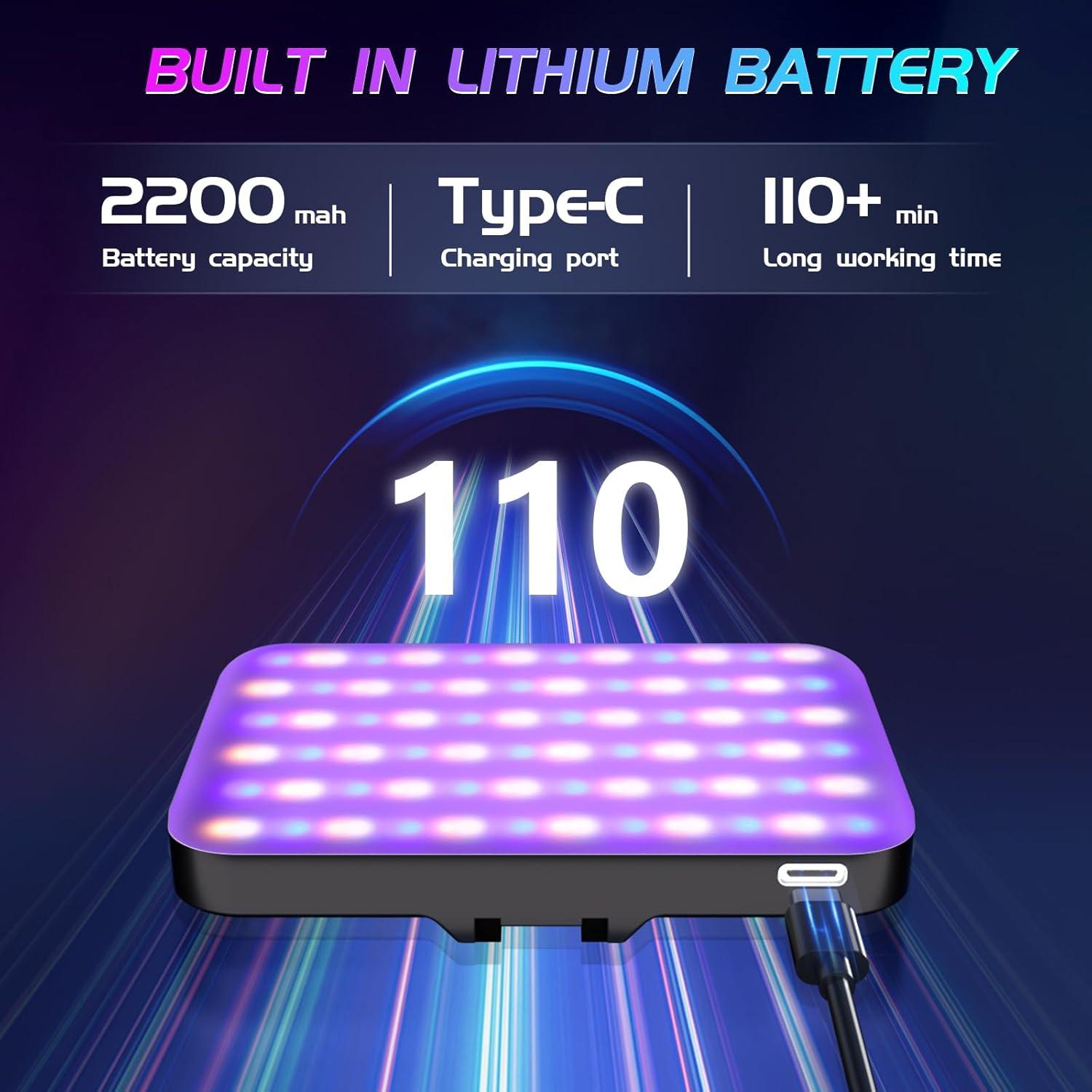 Luz Selfie RGB BANSINE D6-RGB Recargable 2500K-6500K