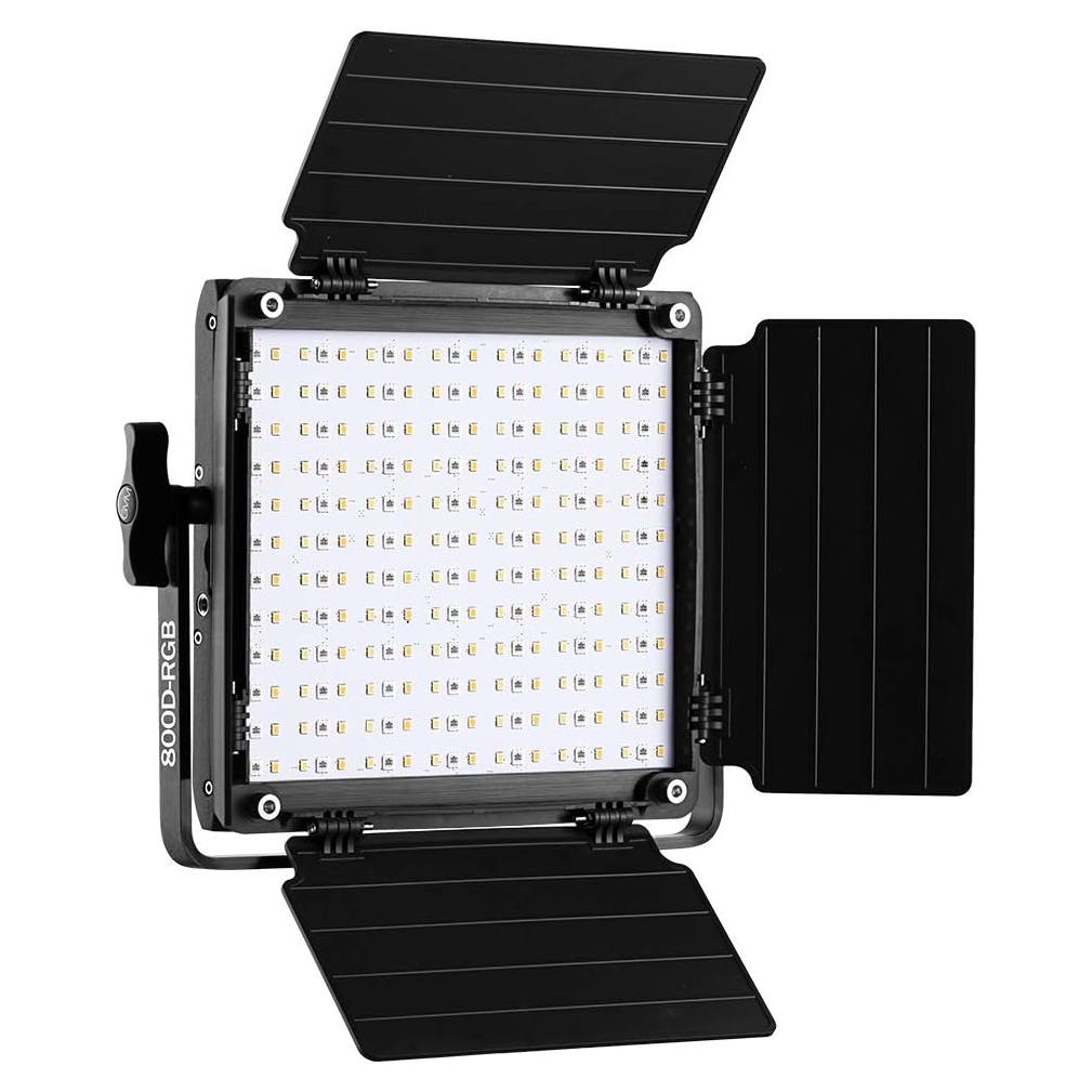 Luz de Video LED RGB GVM 800D con Control APP y Difusor