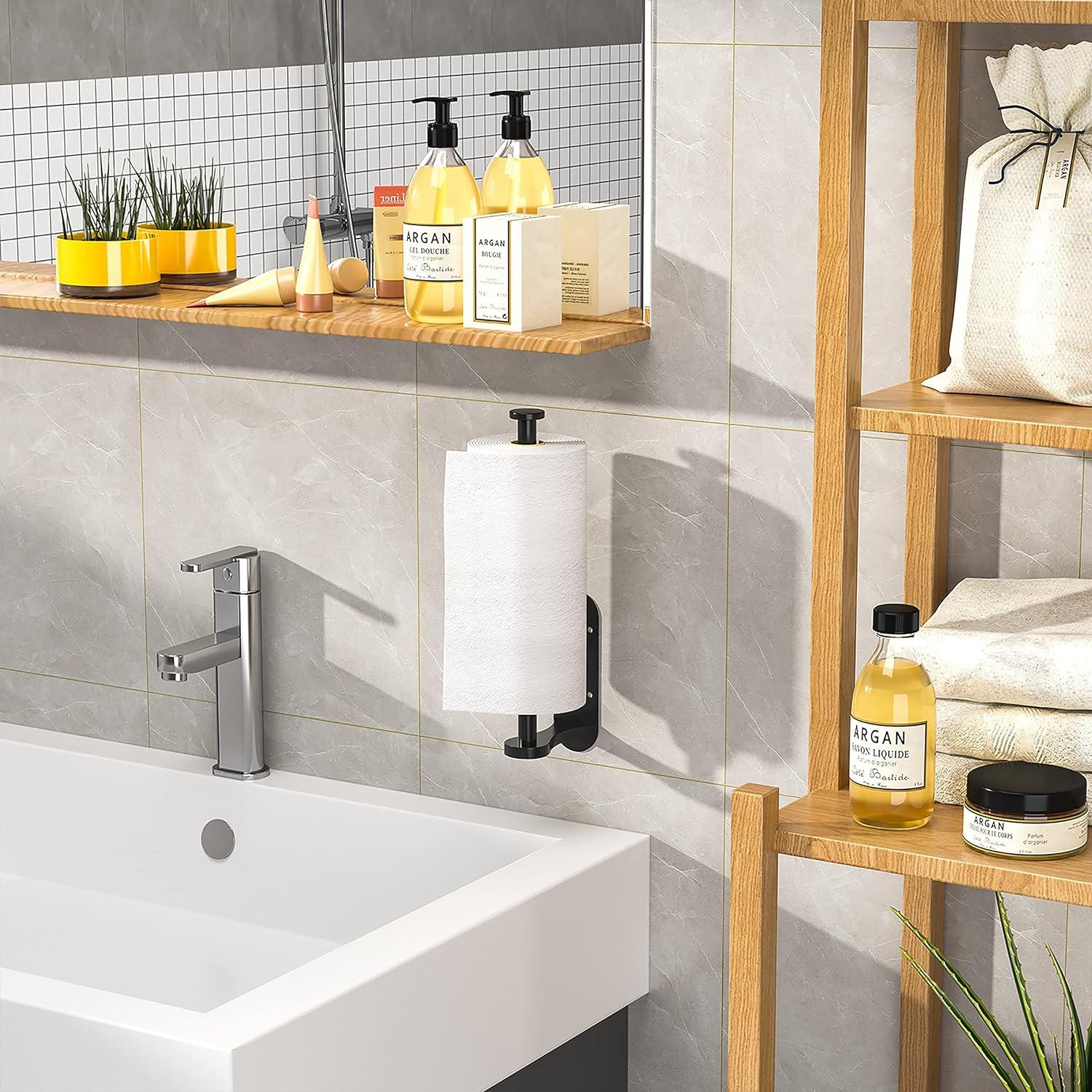 Soporte para Toallas de Papel Swaitee Negro Acero Inoxidable