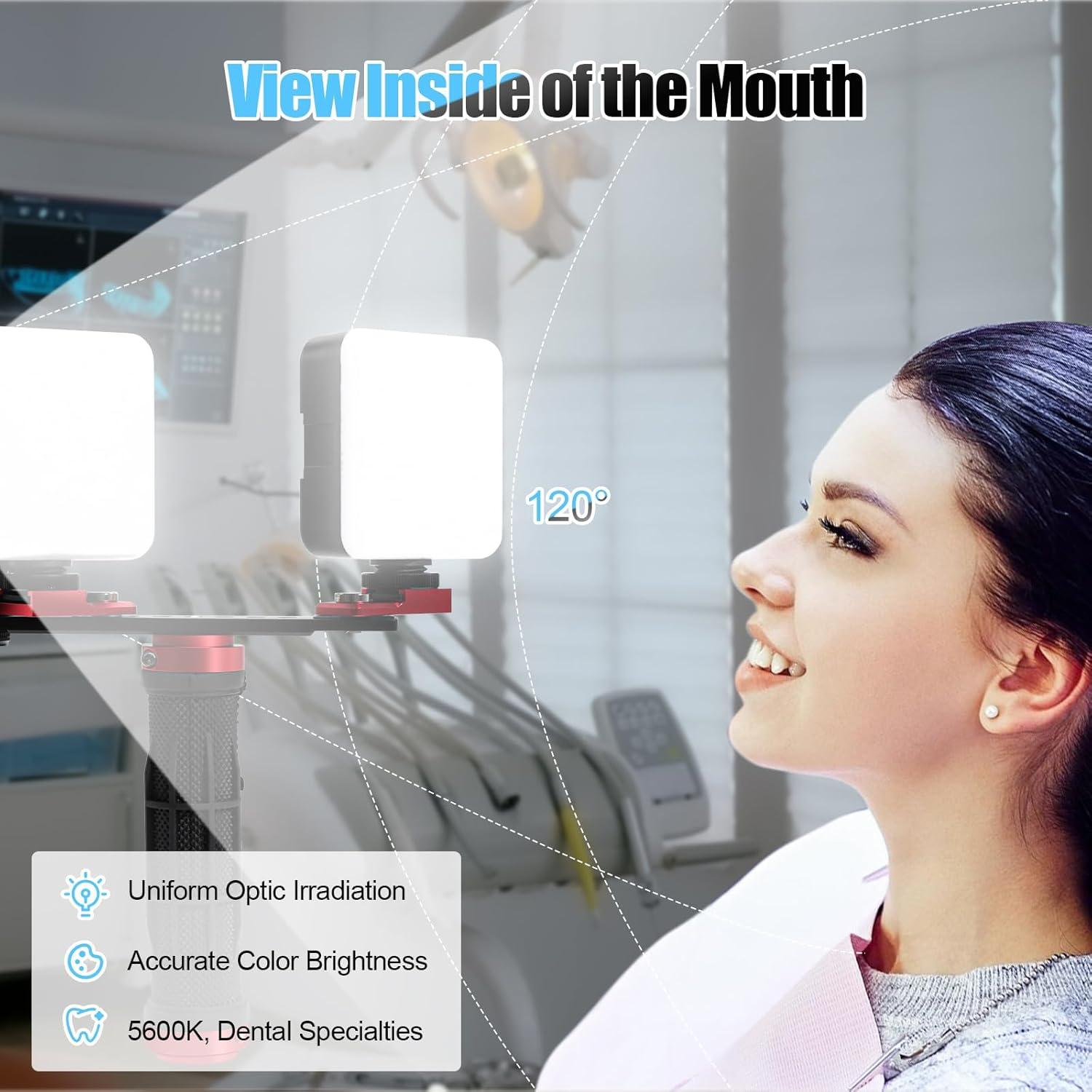 Luz de Relleno LED ANNWAH para Fotografía Dental y Móvil