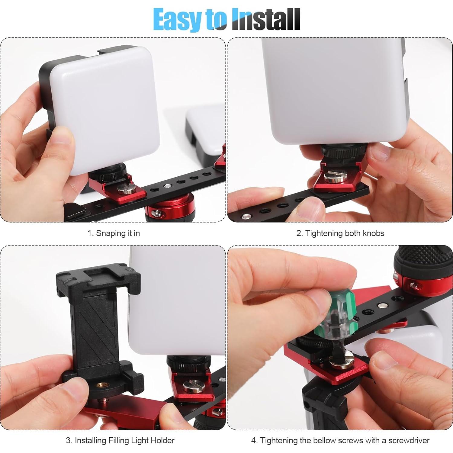 Luz de Relleno LED ANNWAH para Fotografía Dental y Móvil