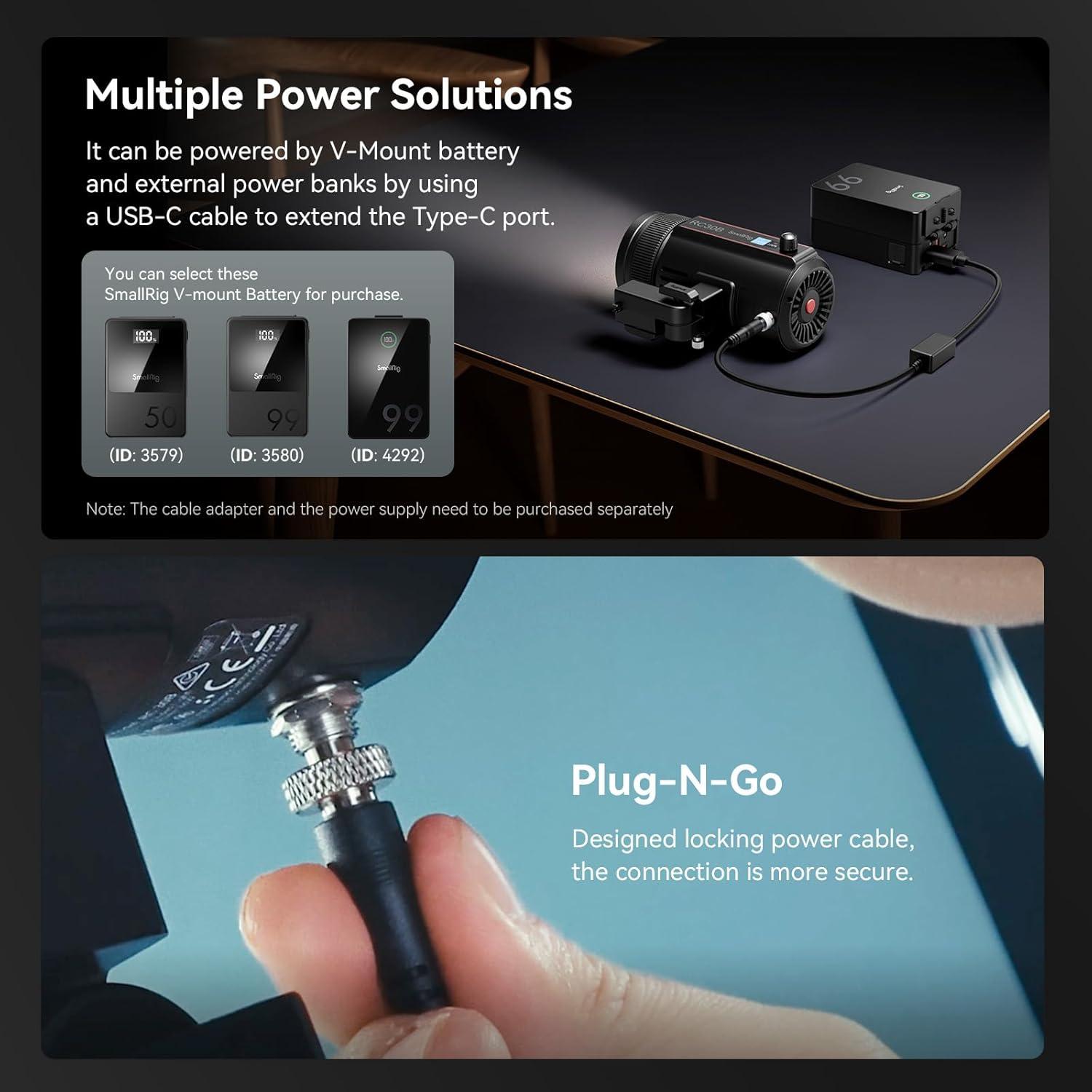 Luz de Video Bi-Color SMALLRIG RC 30B 30W 2700K-6500K