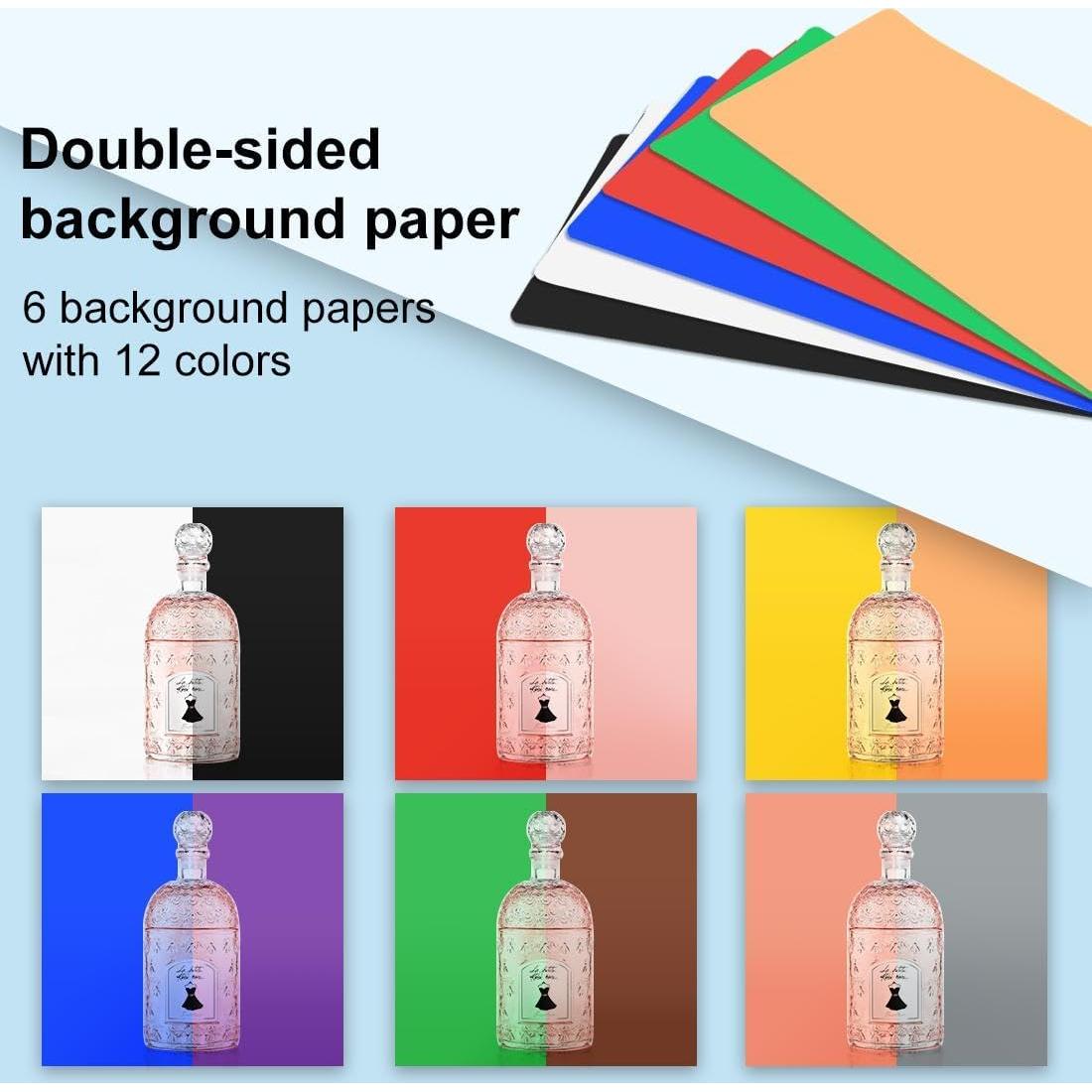 Caja de Luz Fotográfica PULUZ 50.8x50.8cm con 200 LED y 12 Fondos