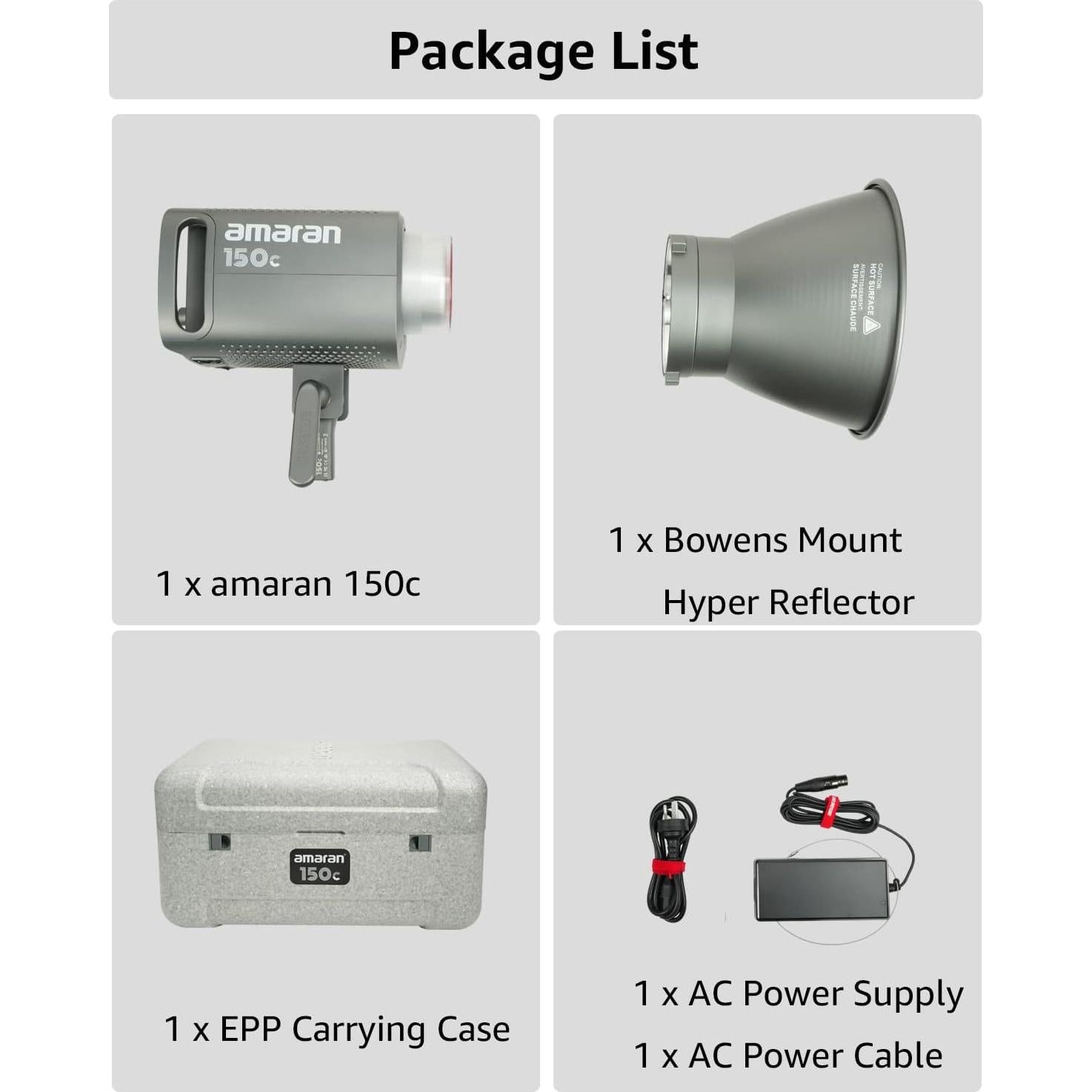 Aputure amaran 150c Luz de Video RGB 150W Montaje Bowens