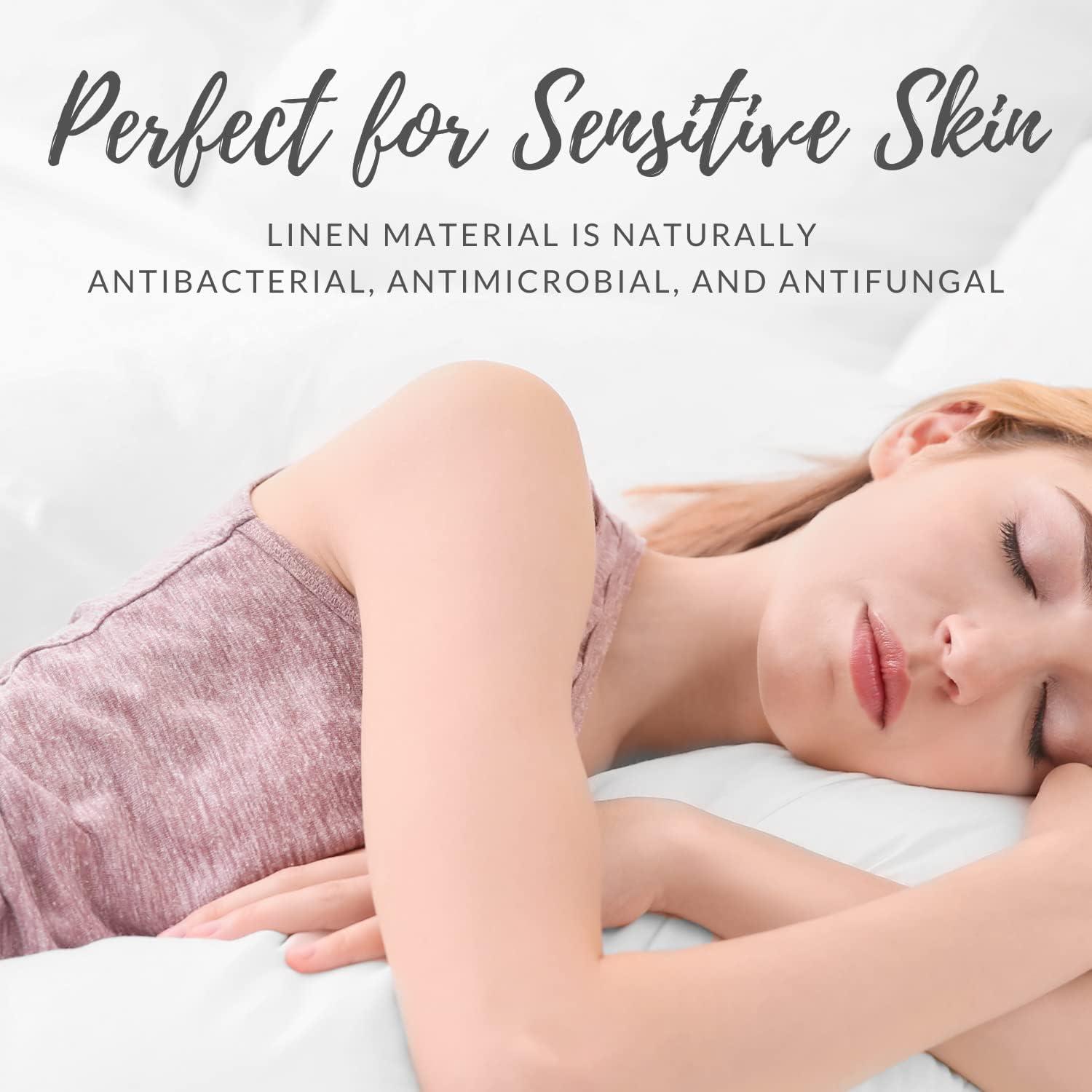 Funda de Almohada de Lino ALMOHADA DE MUJERES 145x41 cm