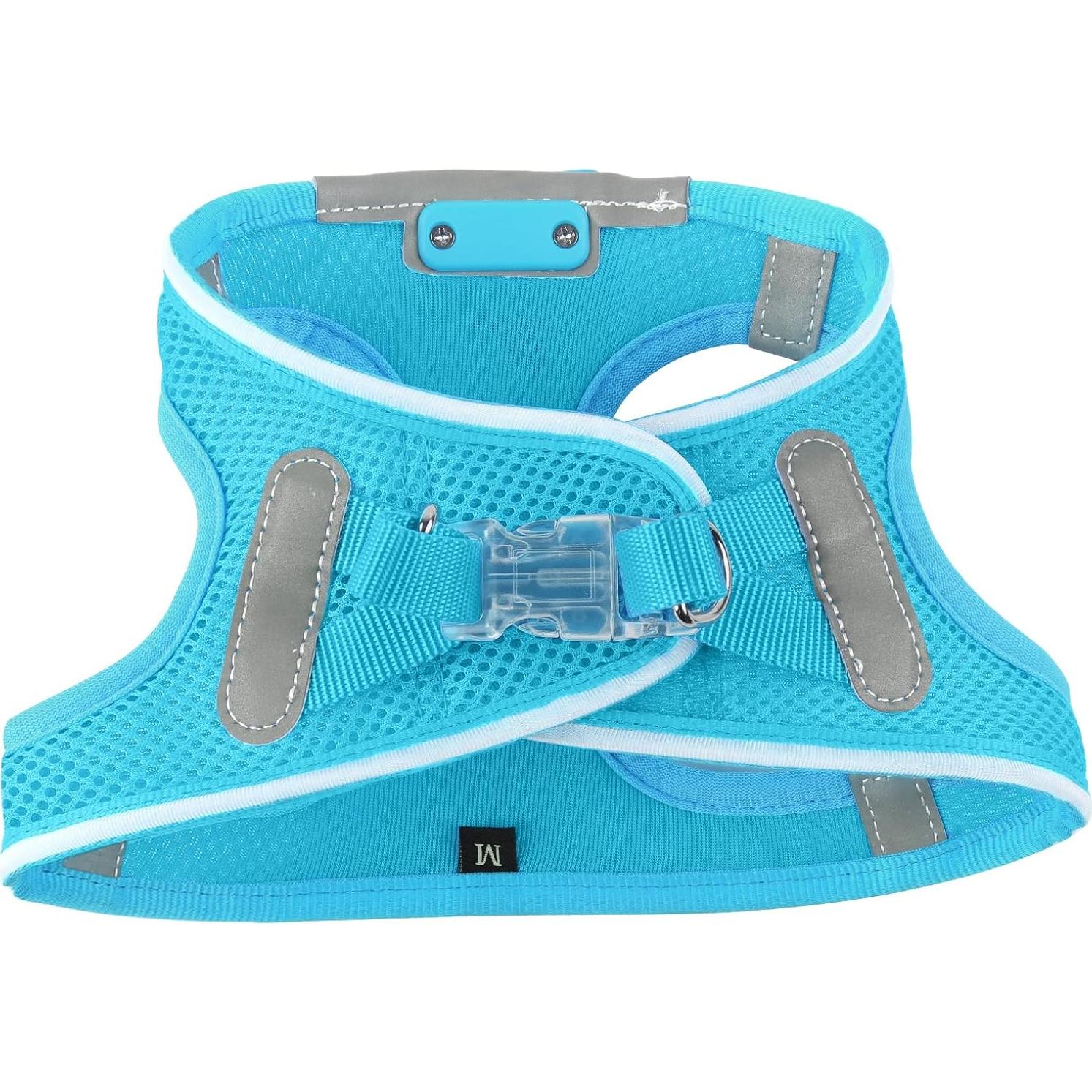 Arnés LED para Perros Feycig XS Ajustable y Recargable Azul