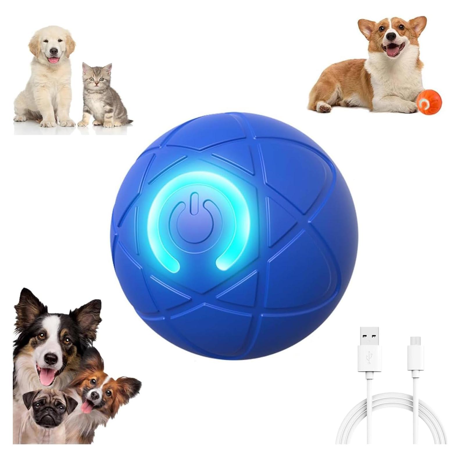 Pelota Temblorosa Inteligente para Perros Huooerpthuore Azul