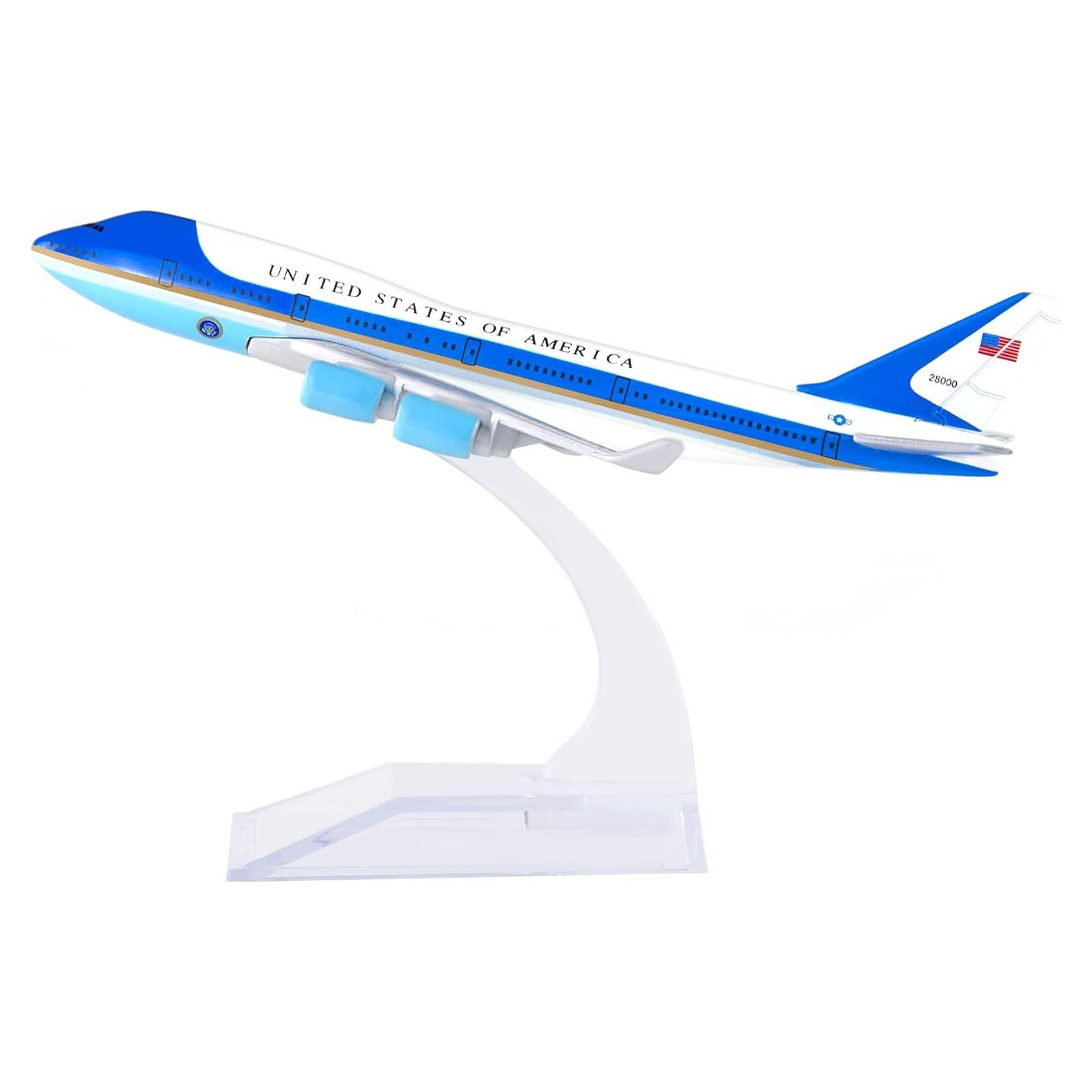 Modelo de avión Boeing 747 Air Force One 1:400 Metal
