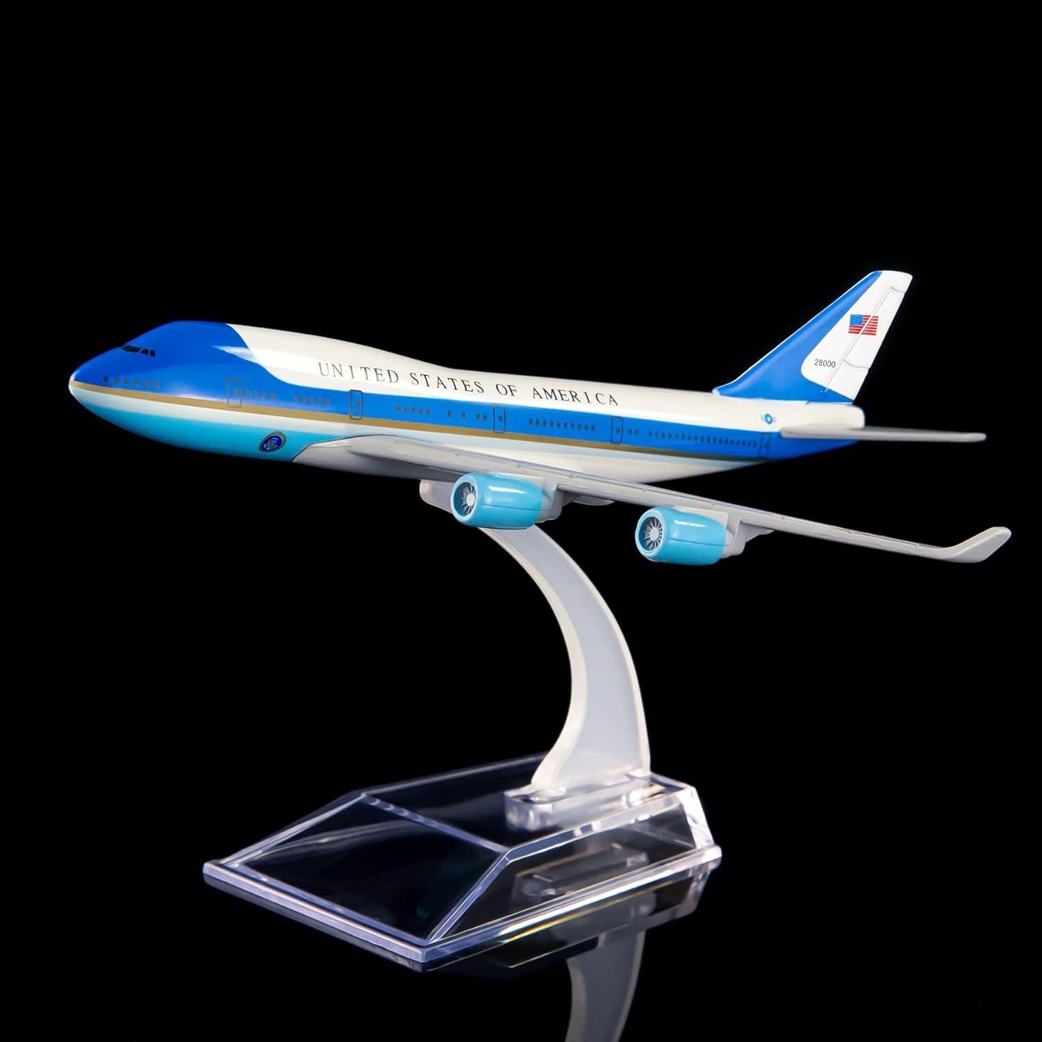 Modelo de avión Boeing 747 Air Force One 1:400 Metal
