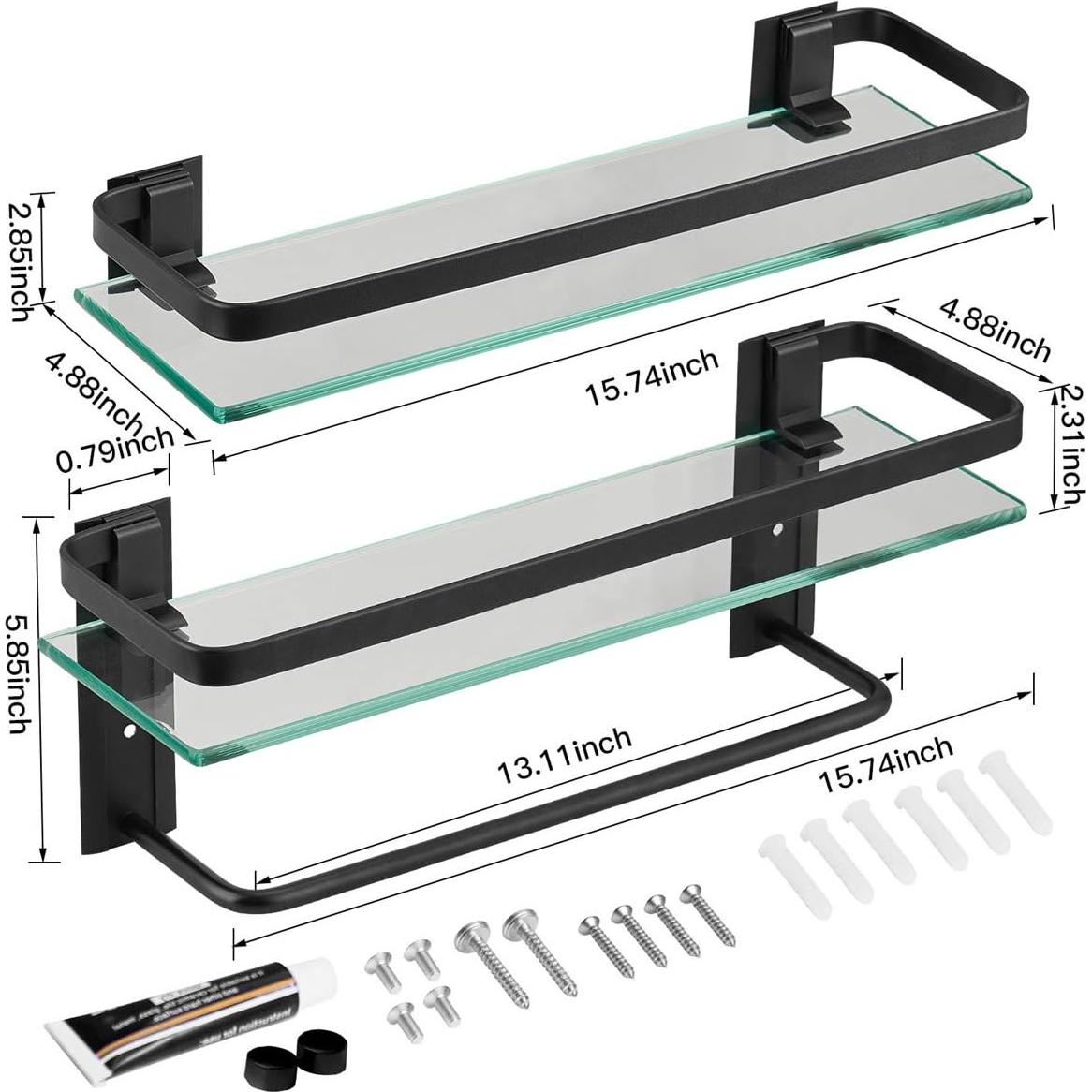 Estante de baño VOLPONE 2 niveles con barra para toallas