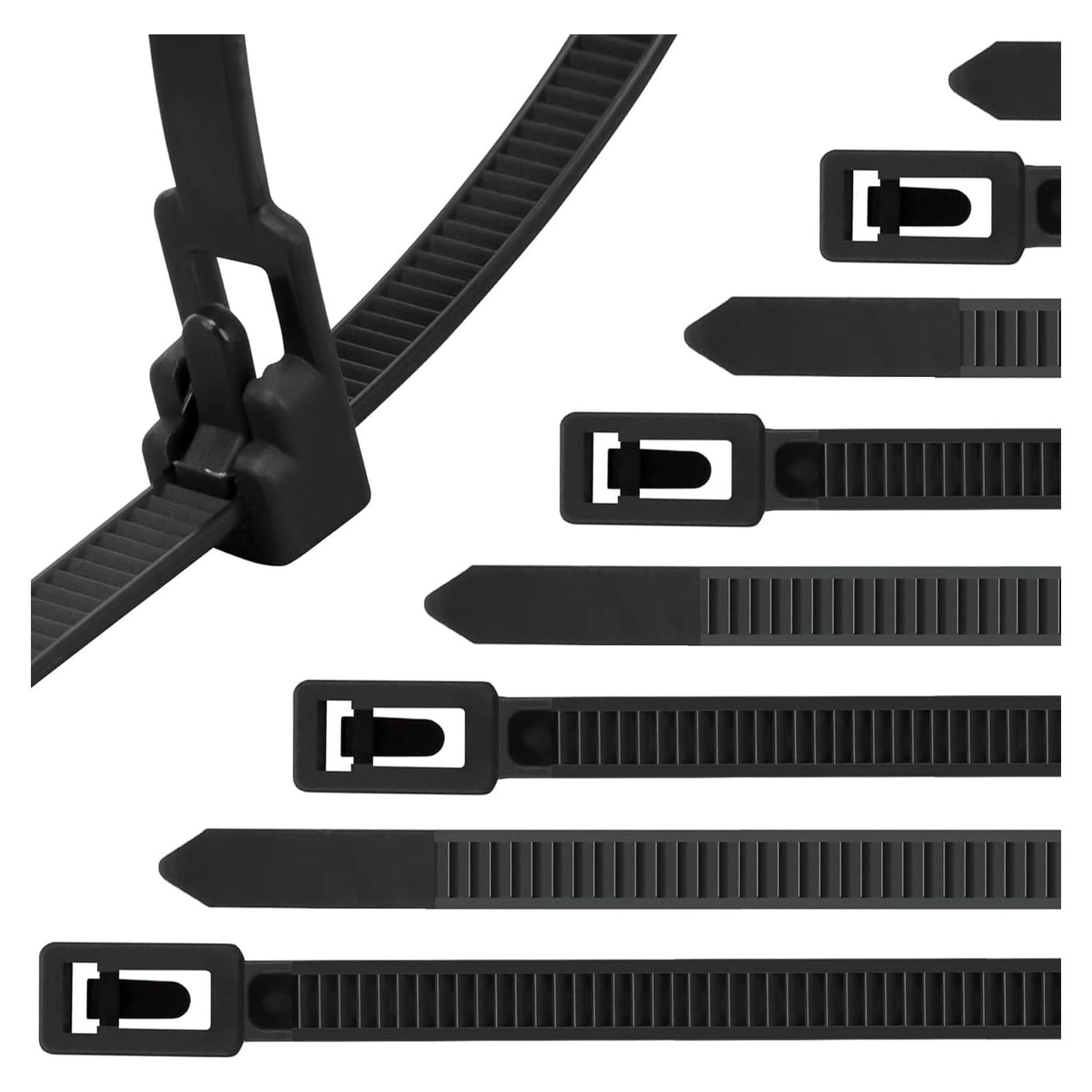 Bridas Reutilizables 6" yoyoellafa 100pcs Alta Resistencia 22.68kg