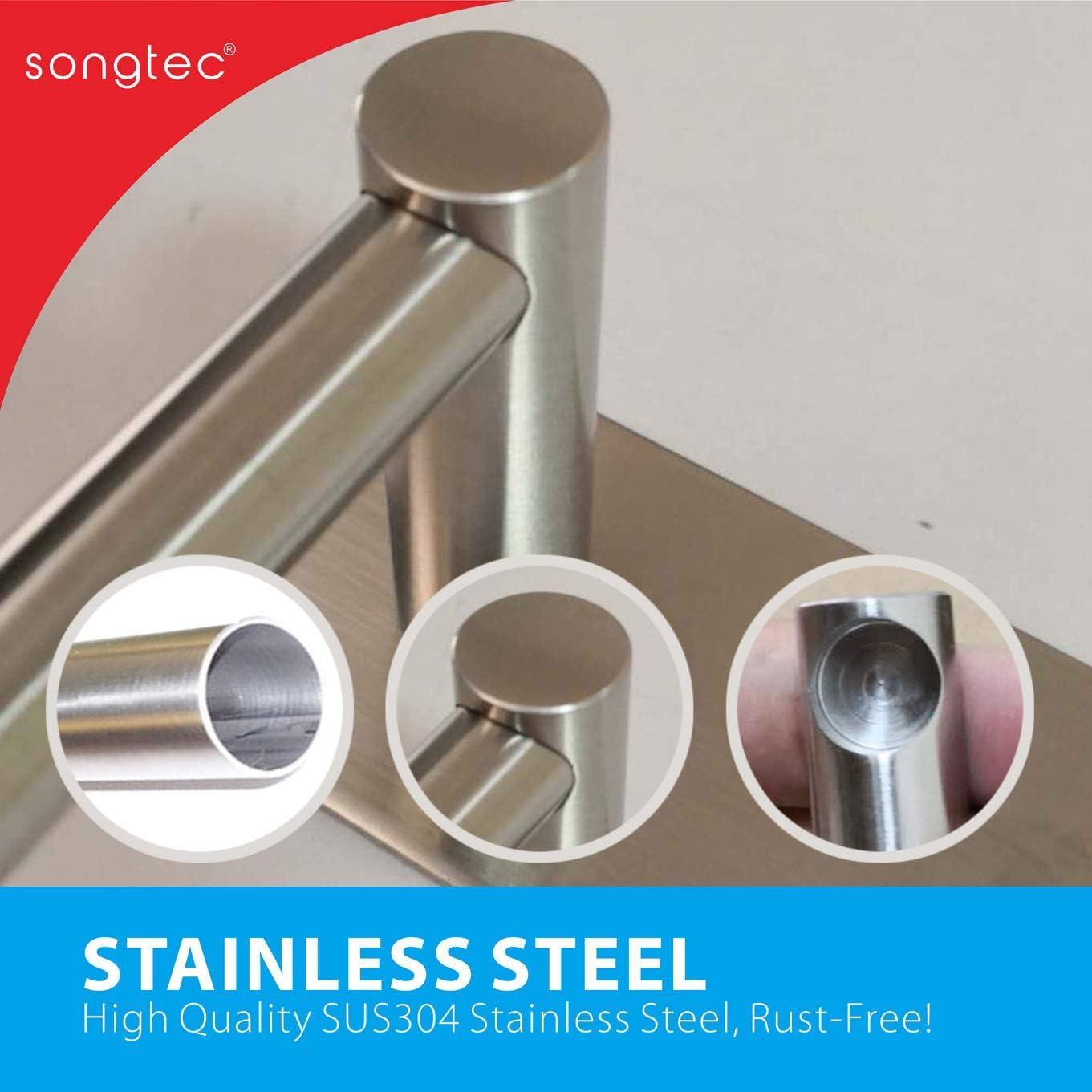 Barra de Toalla Adhesiva Songtec 40,6 cm Acero Inoxidable